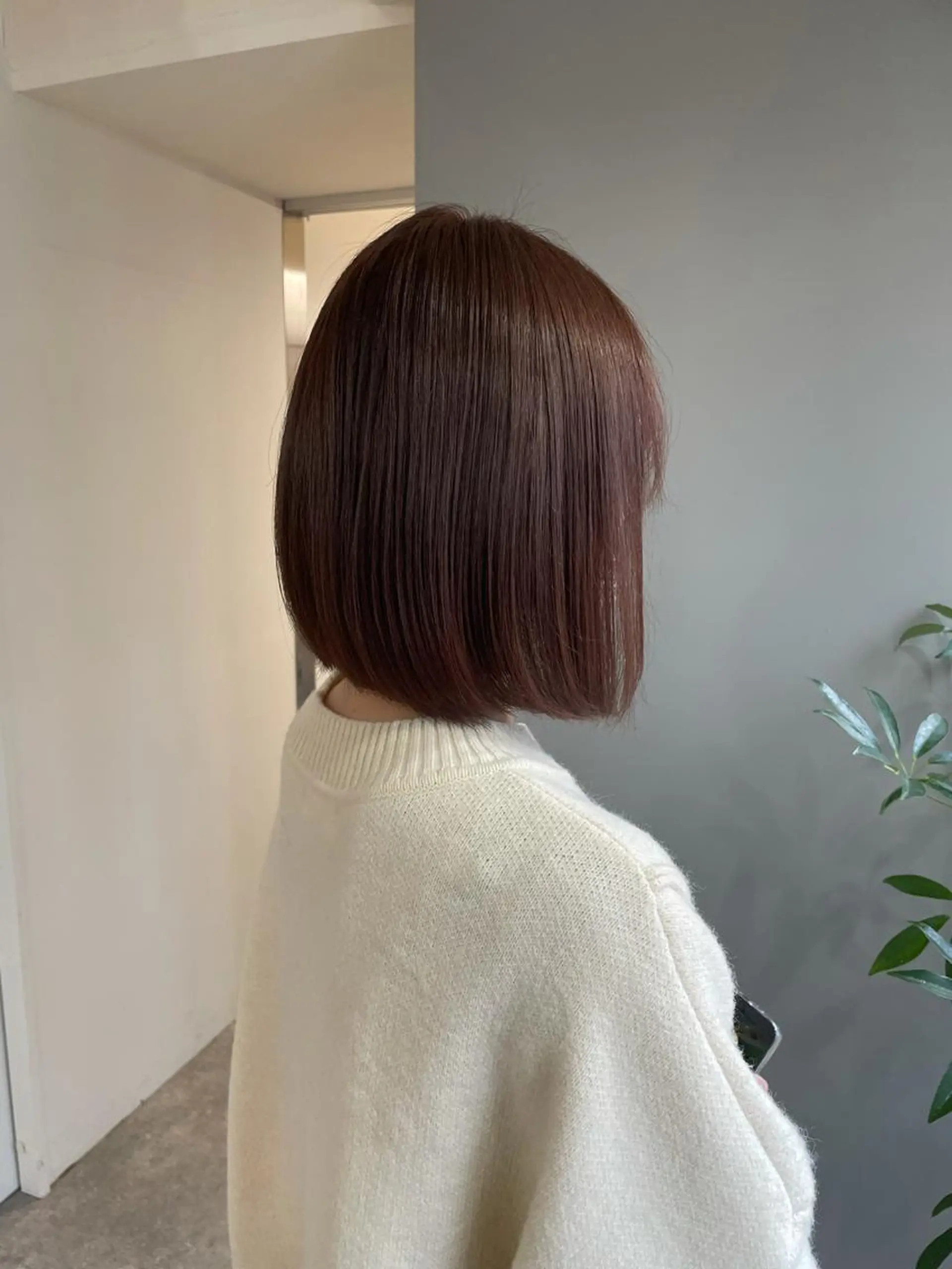 ショート ピンクブラウン ヘアカラー soyon心斎橋所属・♡透明感/艶カラー/ M a I ♡のヘアスタイル