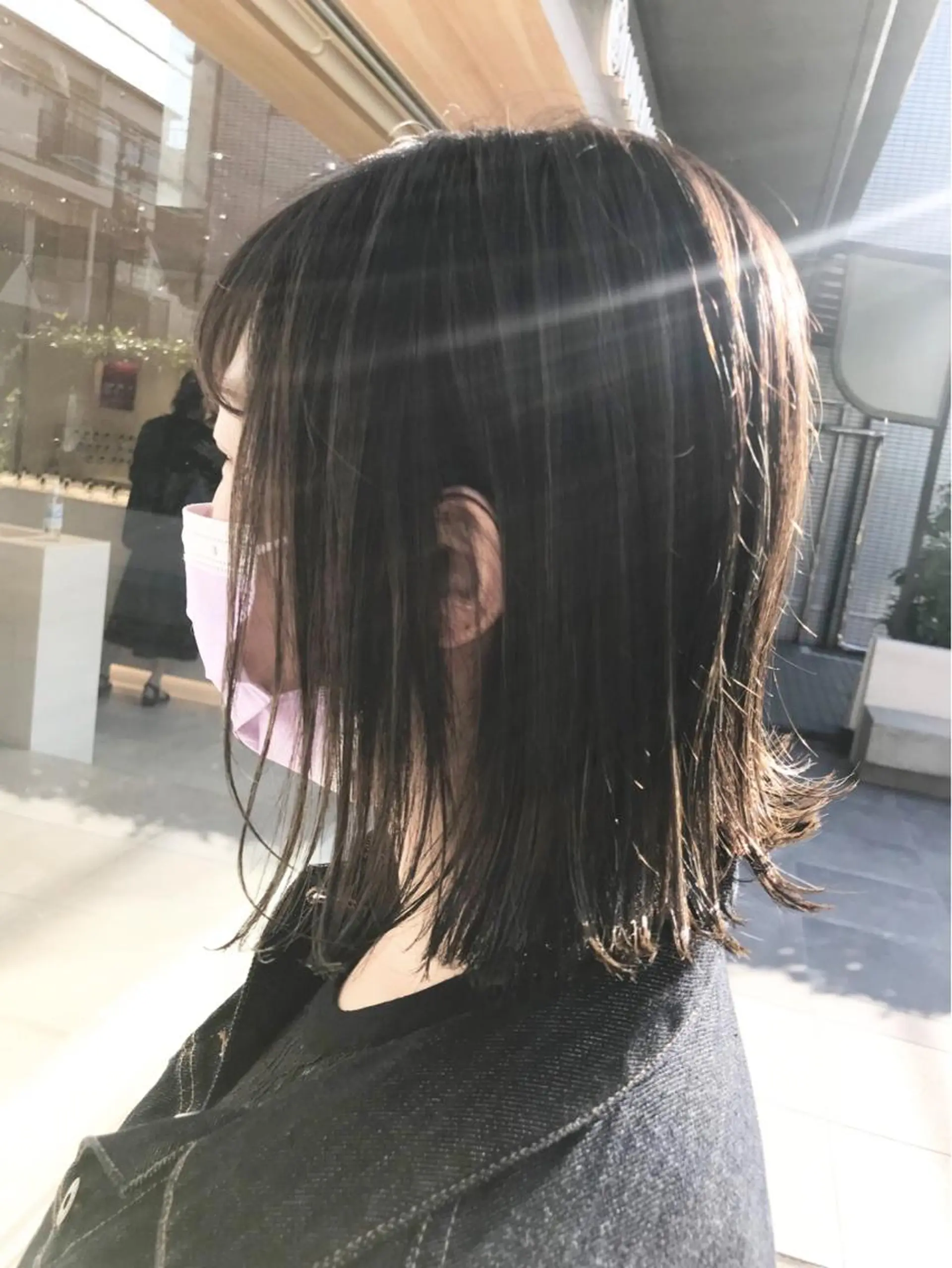 ミディアム カラー BEBE所属・ブリーチなし 透明感カラーKANAのヘアスタイル