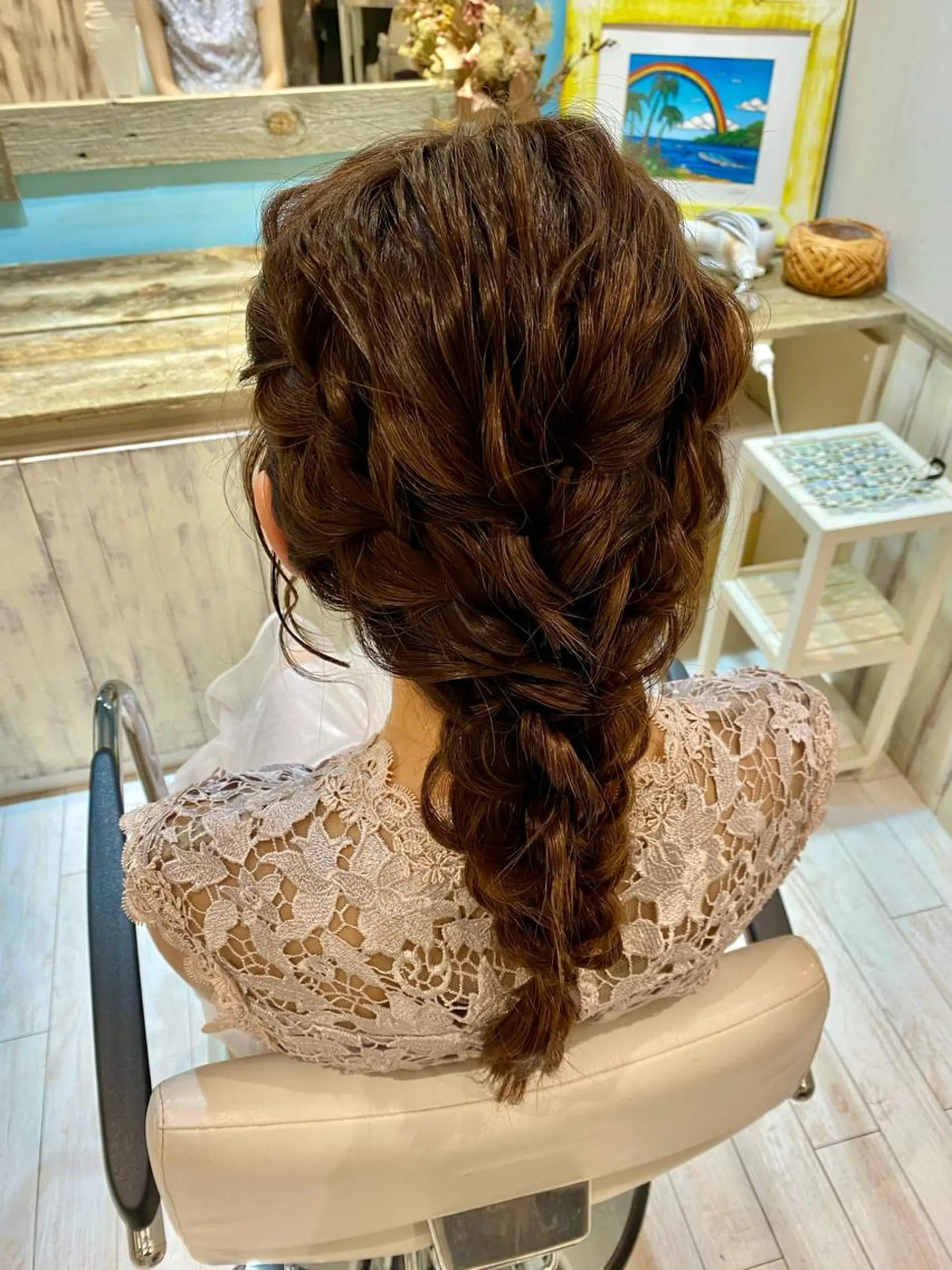 ロング ヘアセット 博多美容室♡ 髪質改善/艶カラーのヘアスタイル