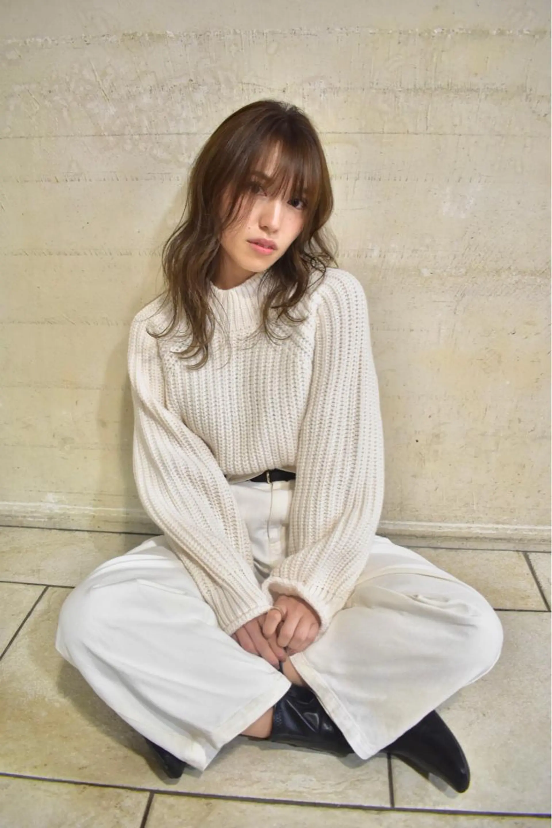 ロング 前平 友慈のヘアスタイル