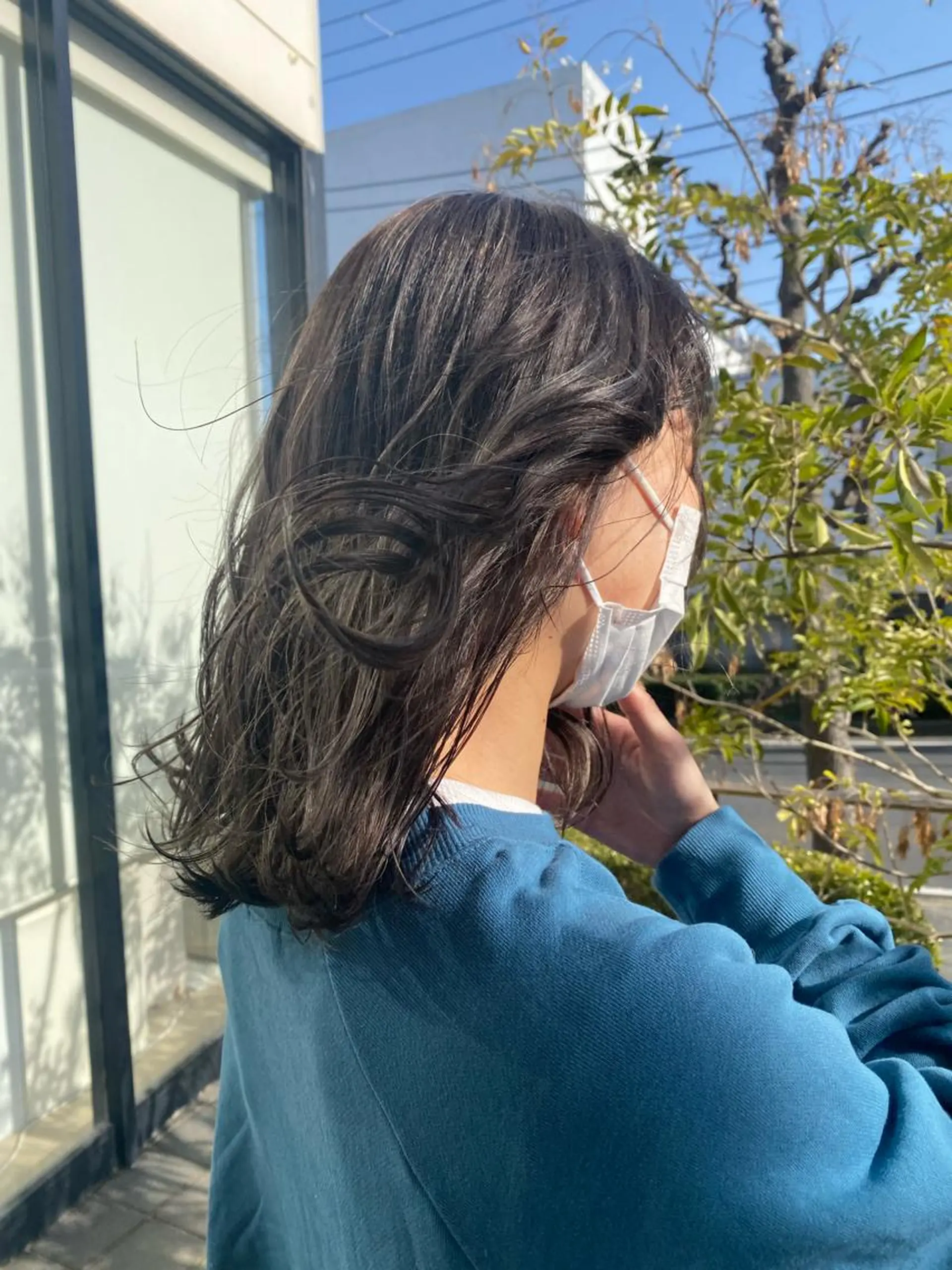 ミディアム カラー ヘアカラー トリートメント レイヤーカット🍒韓 国ヘア🍒ひかりのヘアスタイル