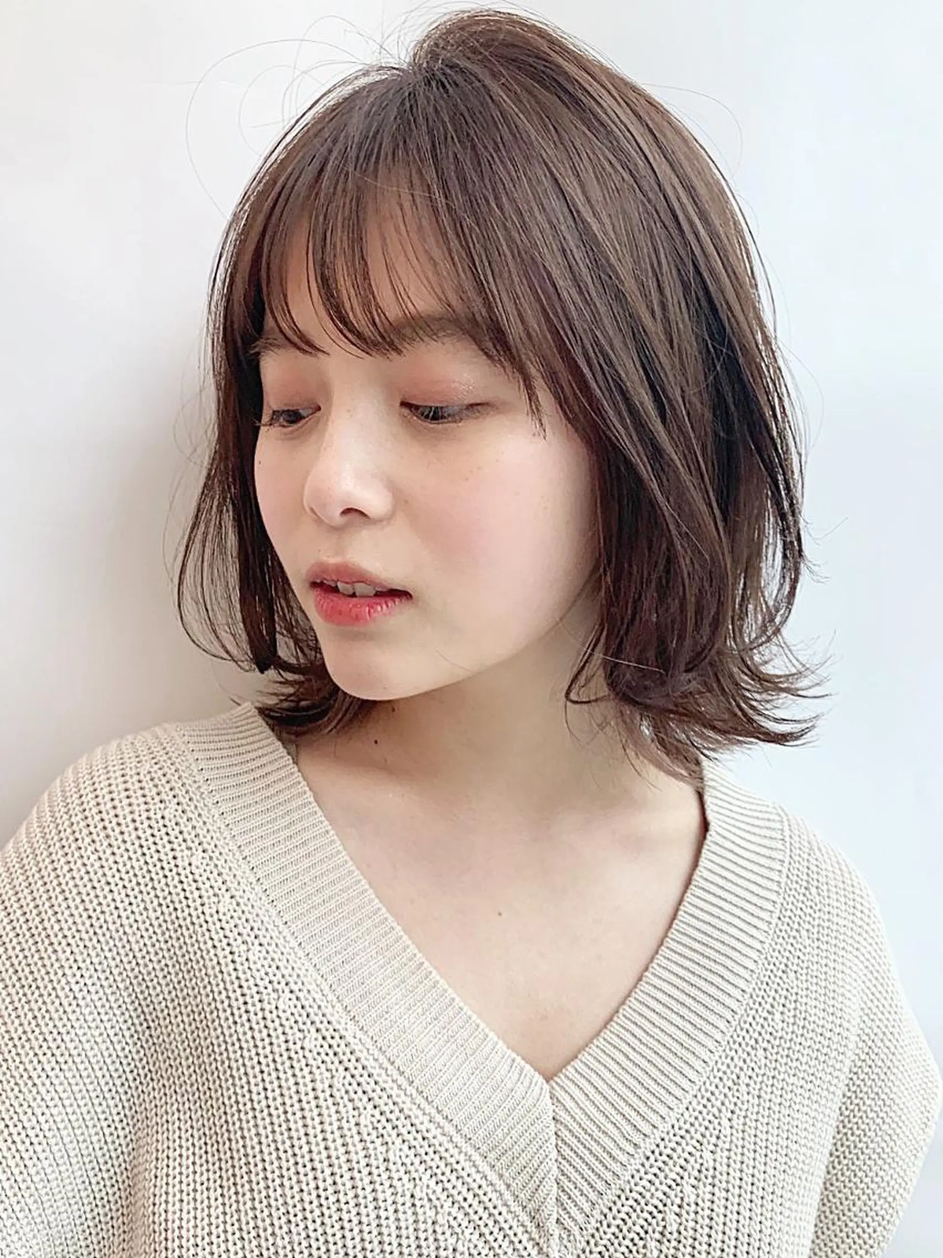 ミディアム カット ヘアカラー メンズ✨パーマ 大室雄基のヘアスタイル