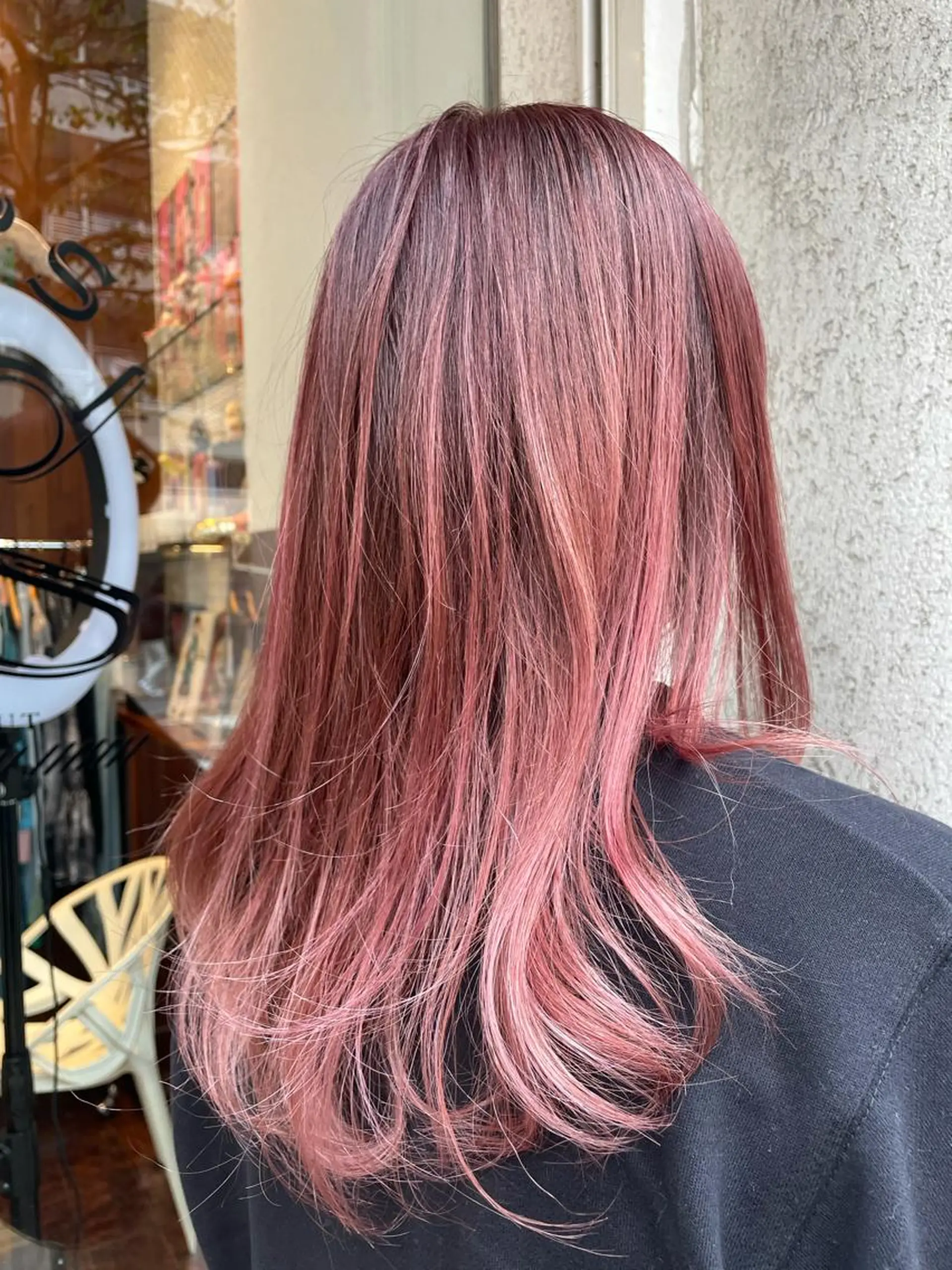 ロング カラー ピンクカラー CoCooN 店長 さのえみのヘアスタイル