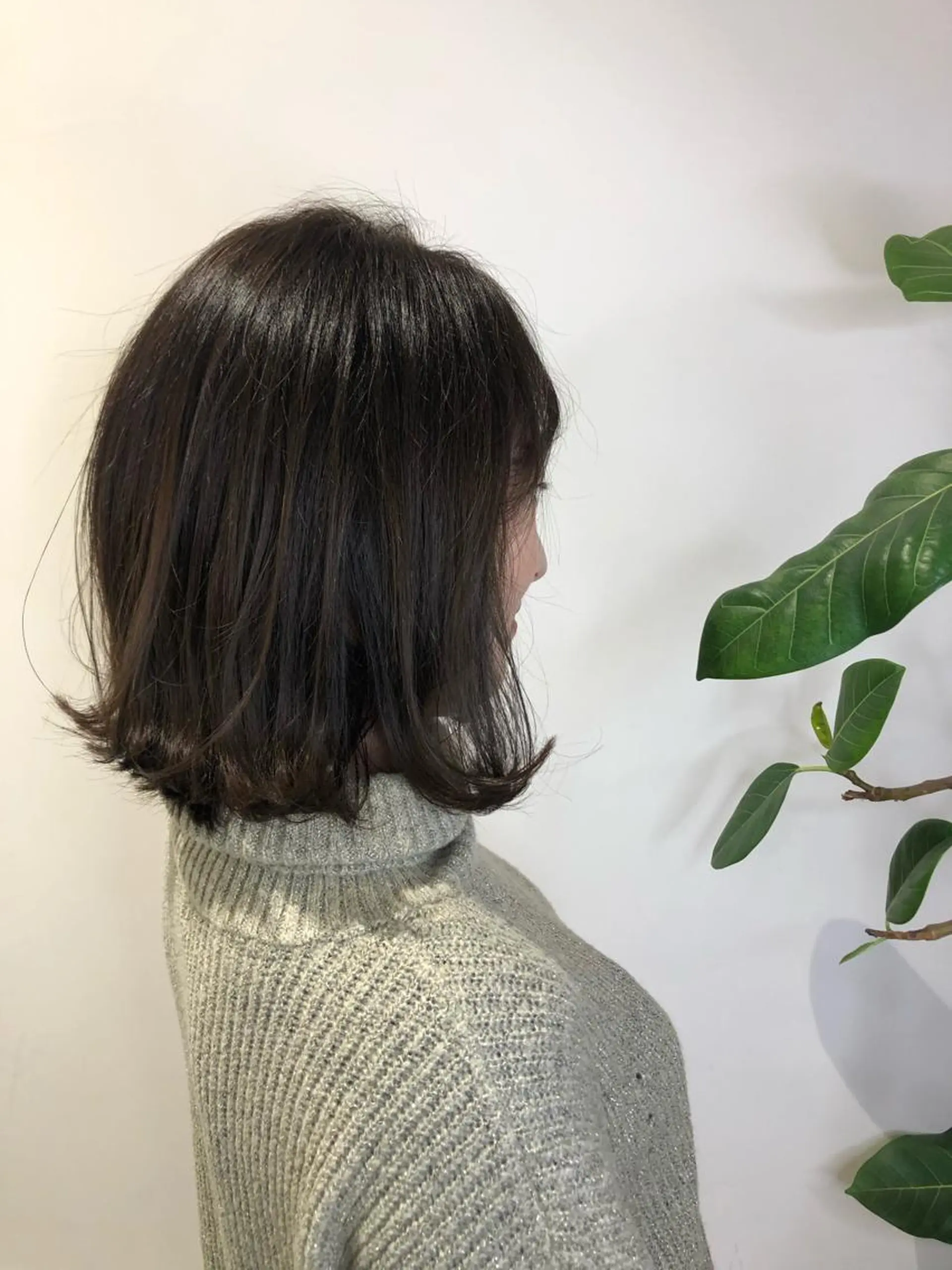 ミディアム ボブ韓国風レイヤー 髪質改善/畠中ケントのヘアスタイル