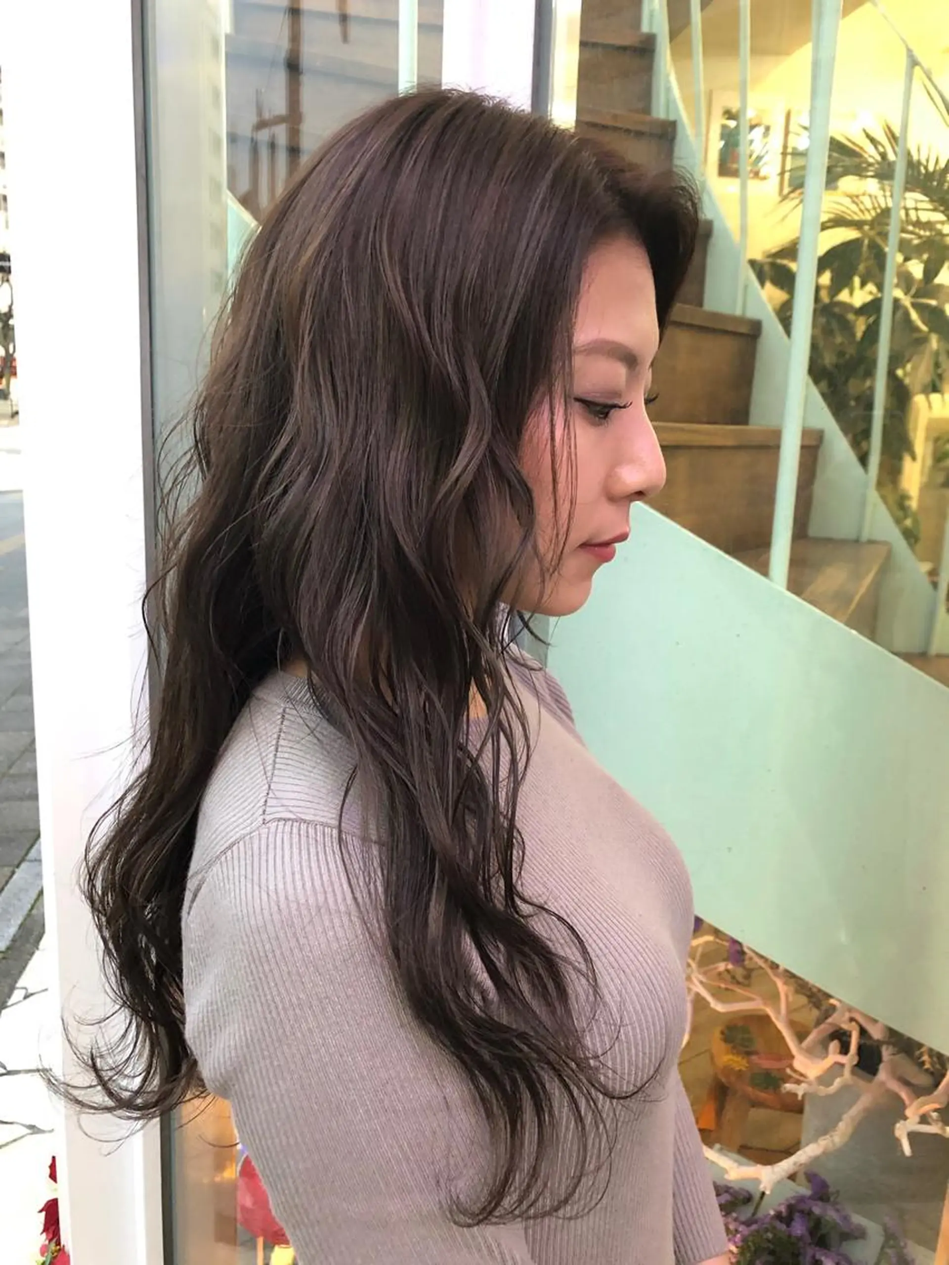 ロング カラー 編み込みエクステ プルエクステ シールエクステ バレイヤージュ ブリーチ ヘアカラー エクステ WEST OLAND加藤圭介のヘアスタイル