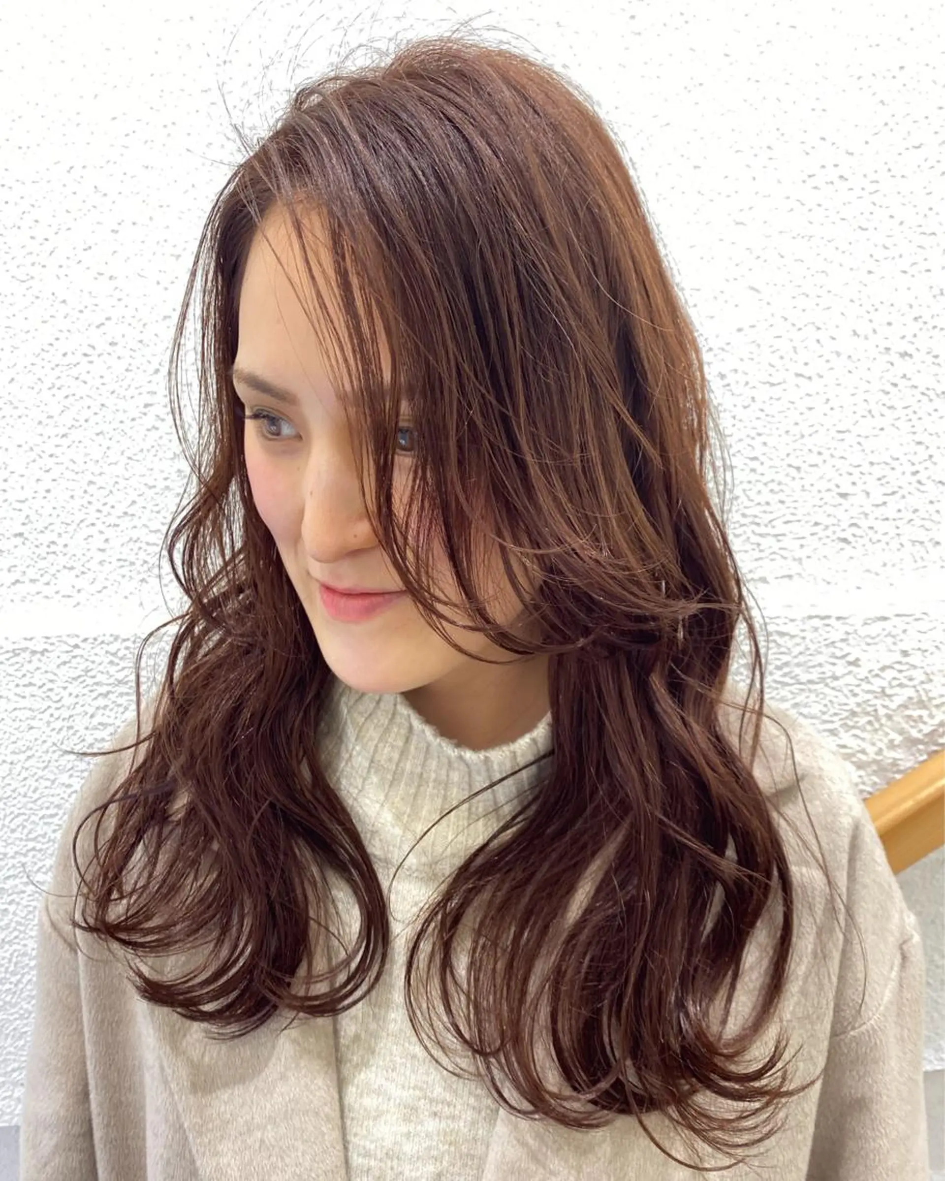 ミディアム カラー イルミナカラー トリートメント ウエモト　タク ショート/レイヤーのヘアスタイル