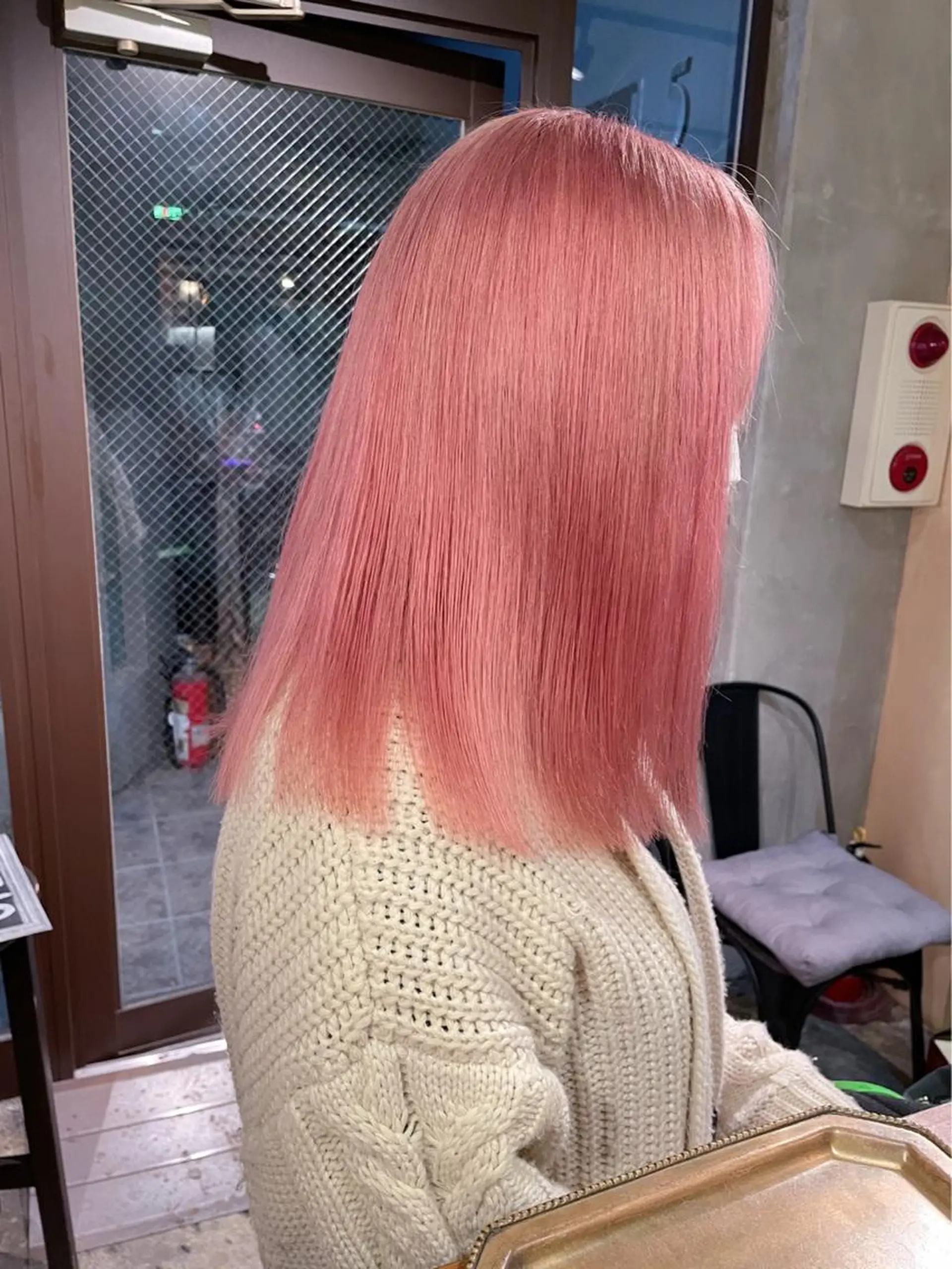 ロング カラー ベージュカラー ピンクカラー ピンクベージュ カット ヘアカラー トリートメント HACCH （ハッチ）所属・🪼ボブ/ハイトーン /髪質改善🪼のヘアスタイル