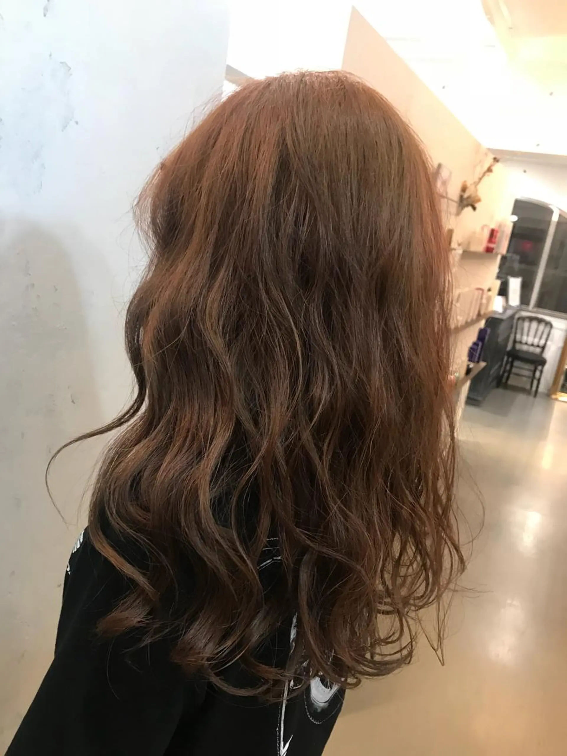 ロング カラー カット ヘアカラー トリートメント 🍑艶髪✖️暖色系 ✨momoka🍑のヘアスタイル