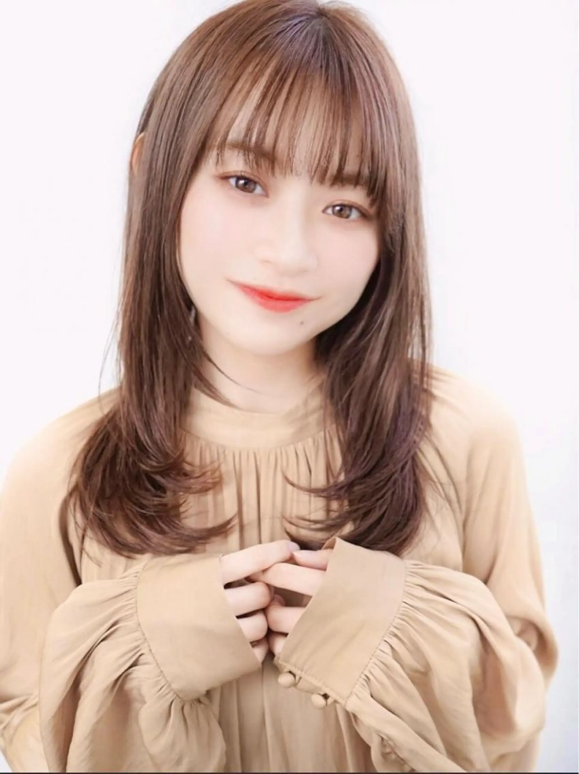 セミロング ヘアカラー トリートメント 🍬kanami 🍬ボブ/暖色カラーのヘアスタイル