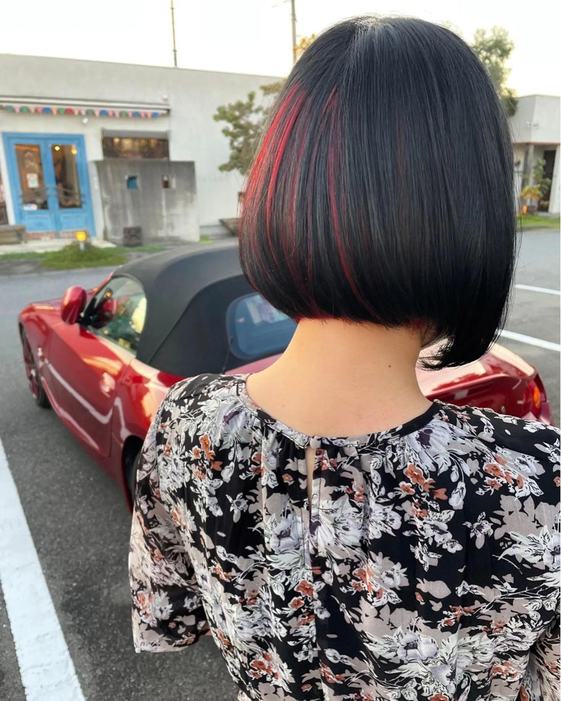 ショート カラー インナーカラー 縮毛矯正特化 長谷川朋樹のヘアスタイル