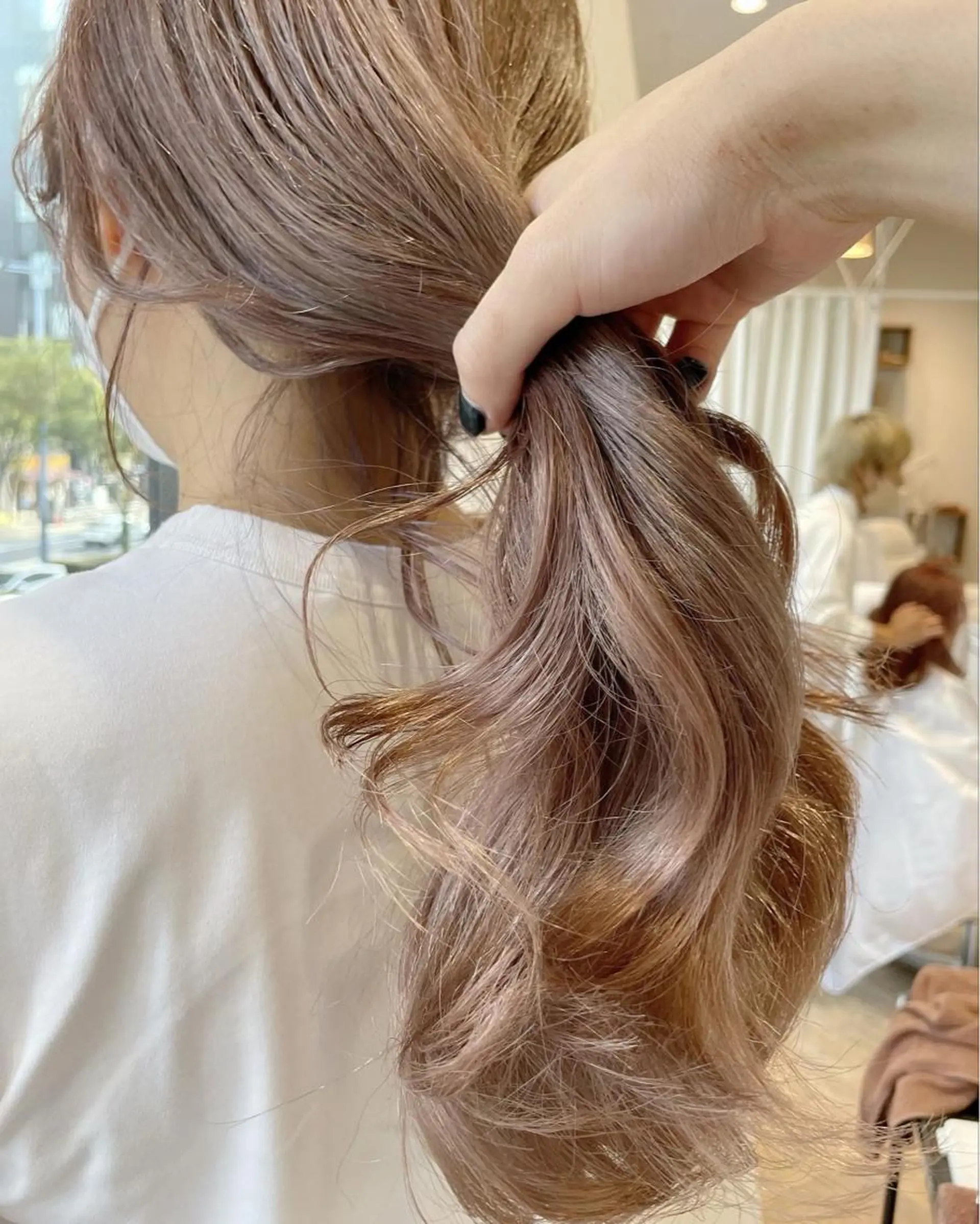 ロング カット ヘアカラー 韓国ヘア🤍 慎之介のヘアスタイル