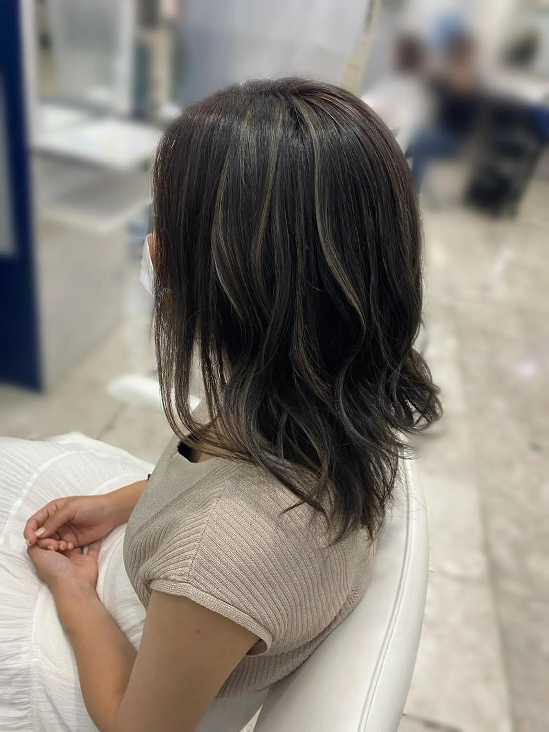 ミディアム カラー ヘアアレンジ 🧸縮毛矯正特化 金澤 彩香🎀のヘアスタイル