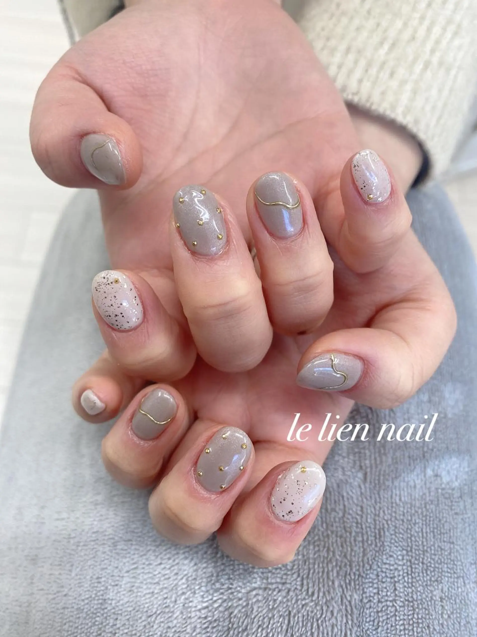 ネイル アートネイル ニュアンスネイル ハンドネイル le lien nailのネイルデザイン