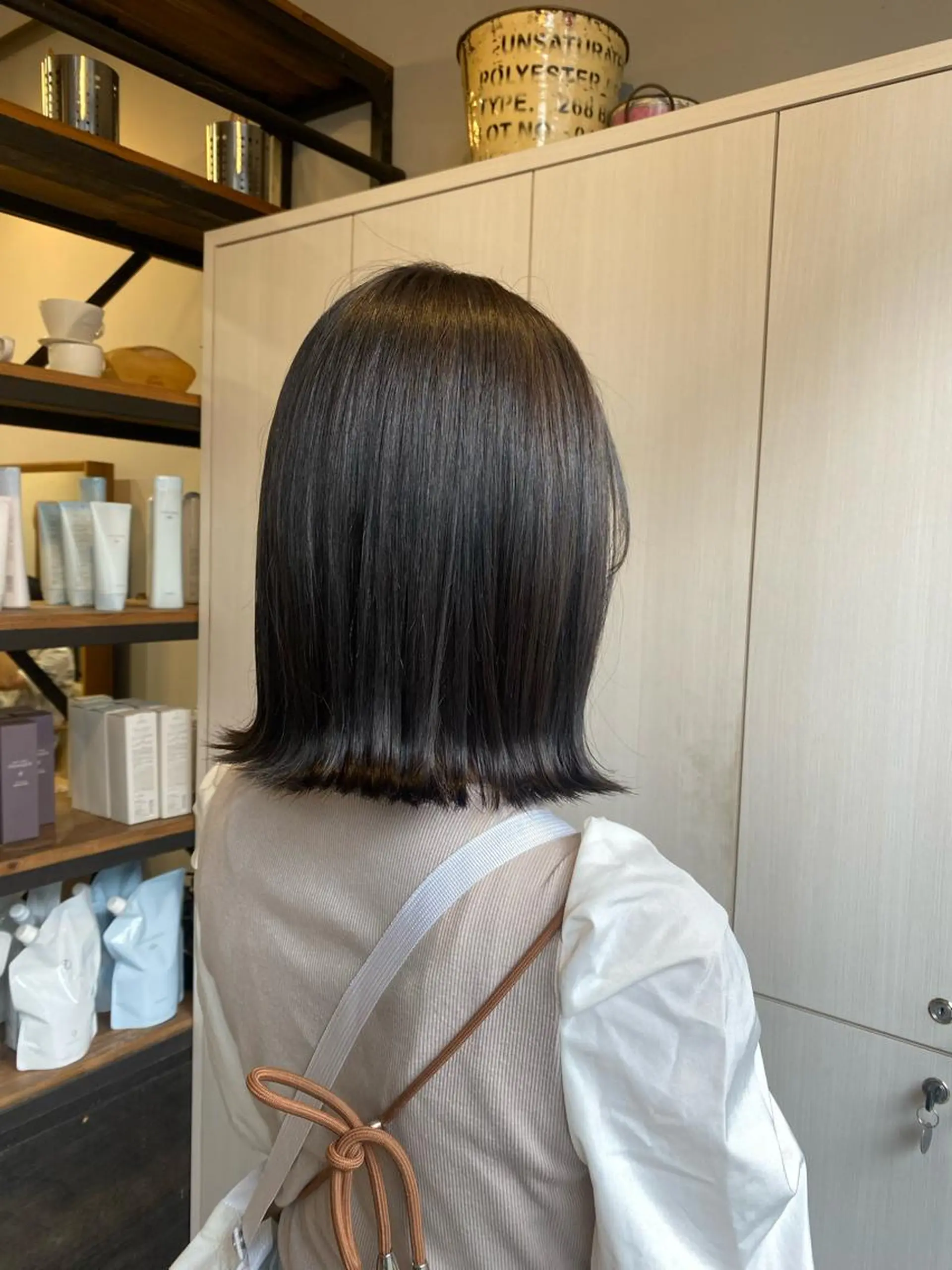ミディアム ヘアカラー つじ みさきのヘアスタイル