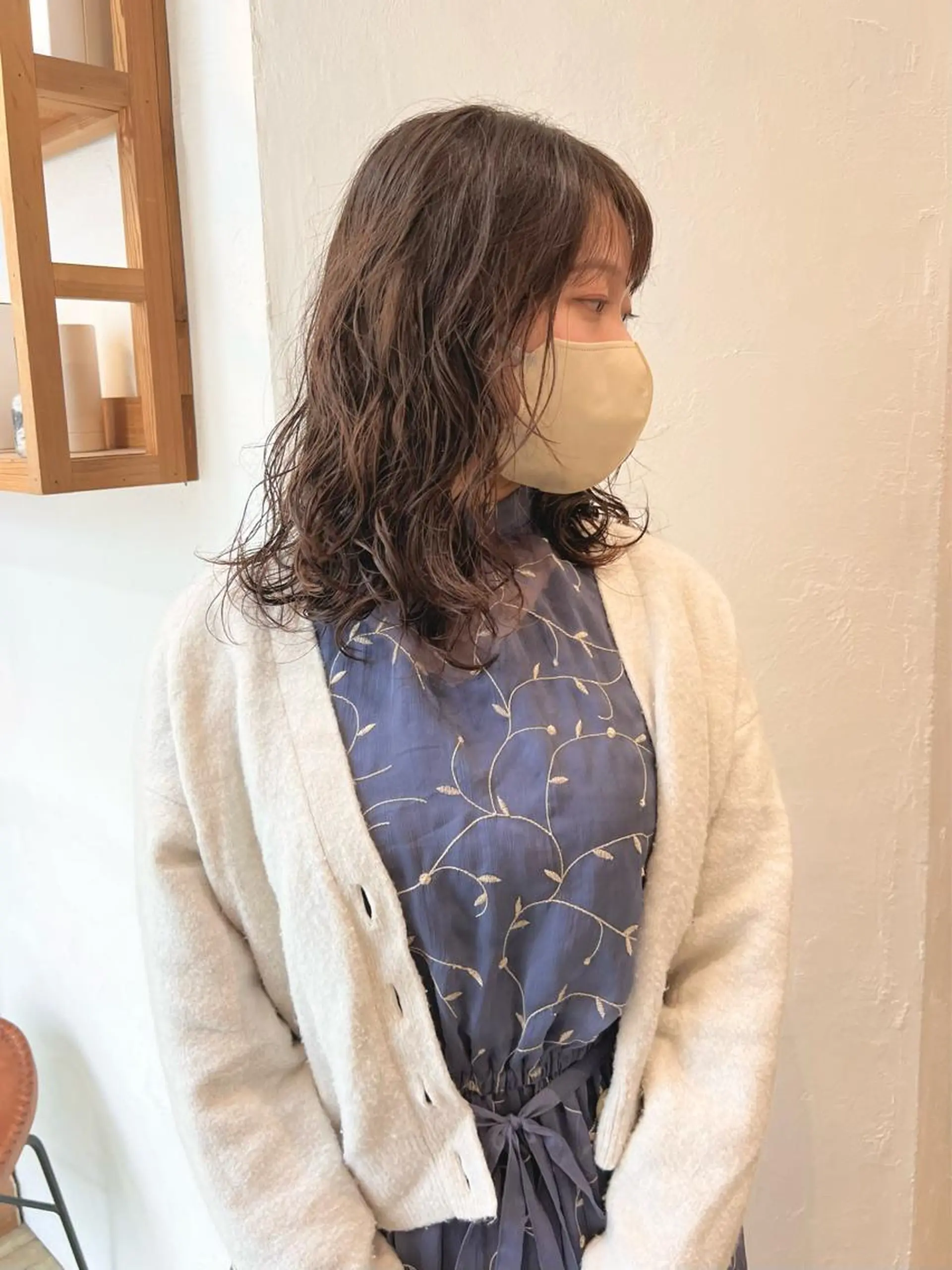 ミディアム パーマ カット トリートメント 店長　ショート& パーマ　坂本のヘアスタイル