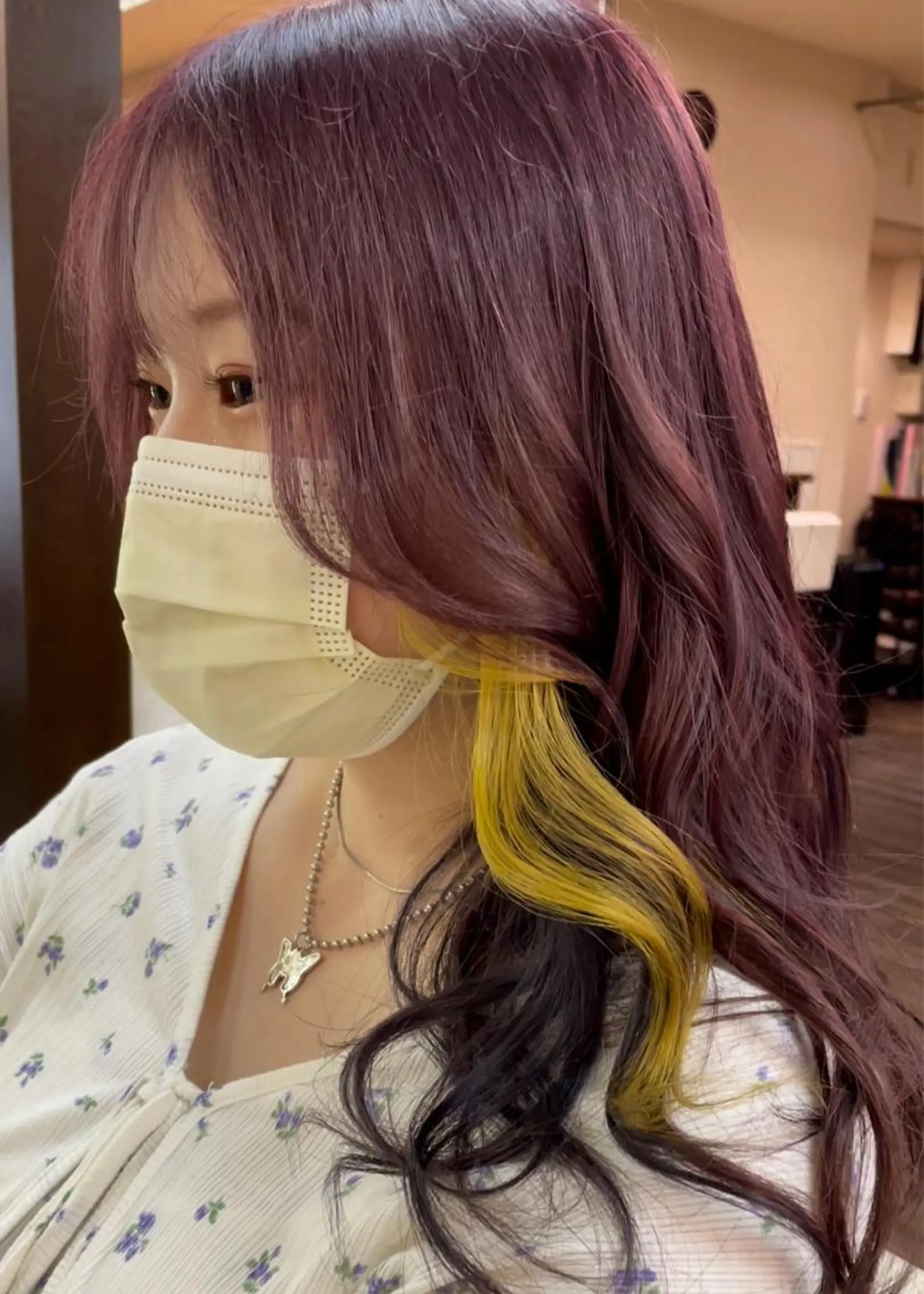 ロング カラー ヘアカラー トリートメント 古指 匠巳のヘアスタイル