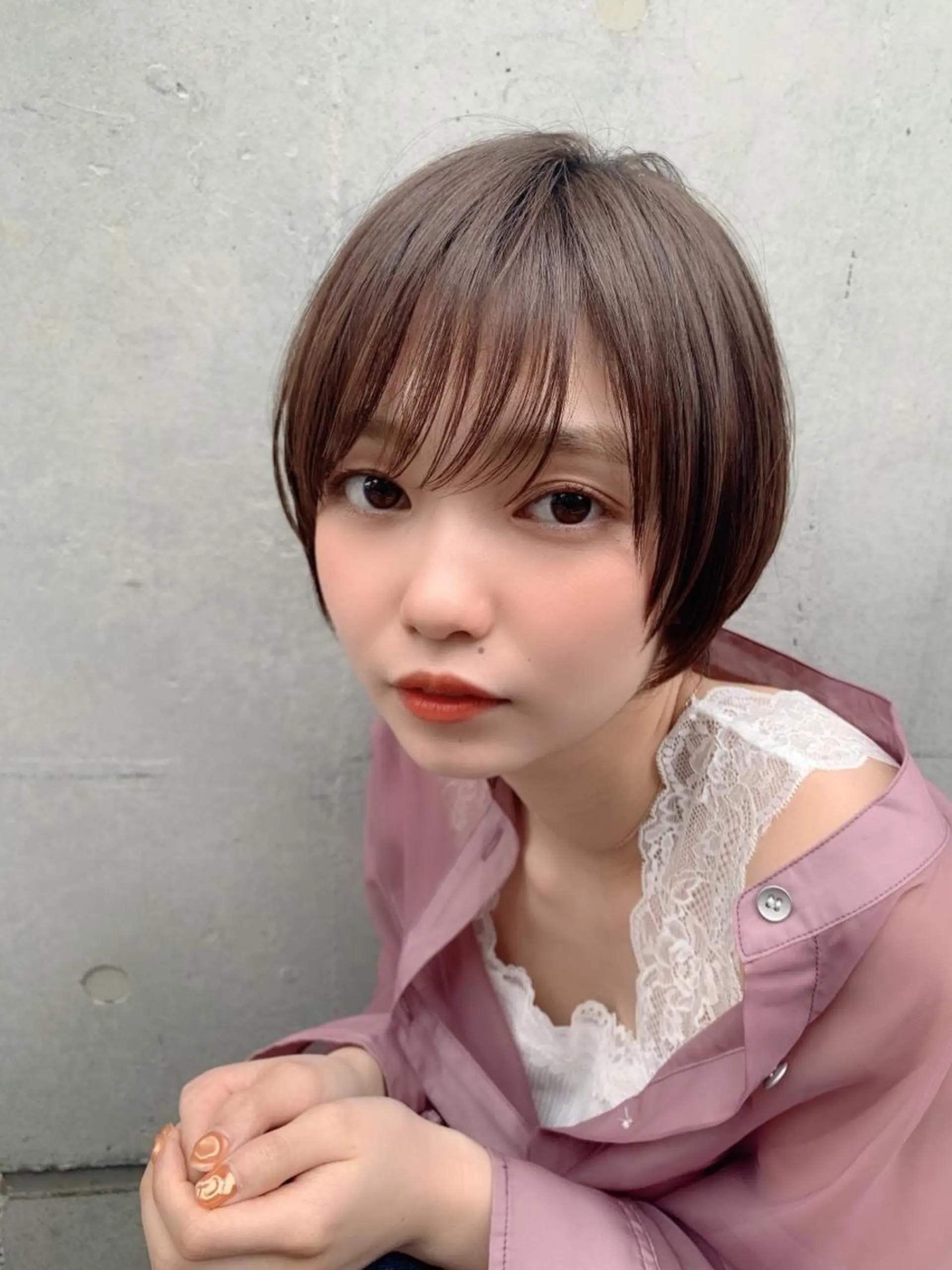 ショート ショートヘア カット ヘアカラー chama レイヤーカットのヘアスタイル