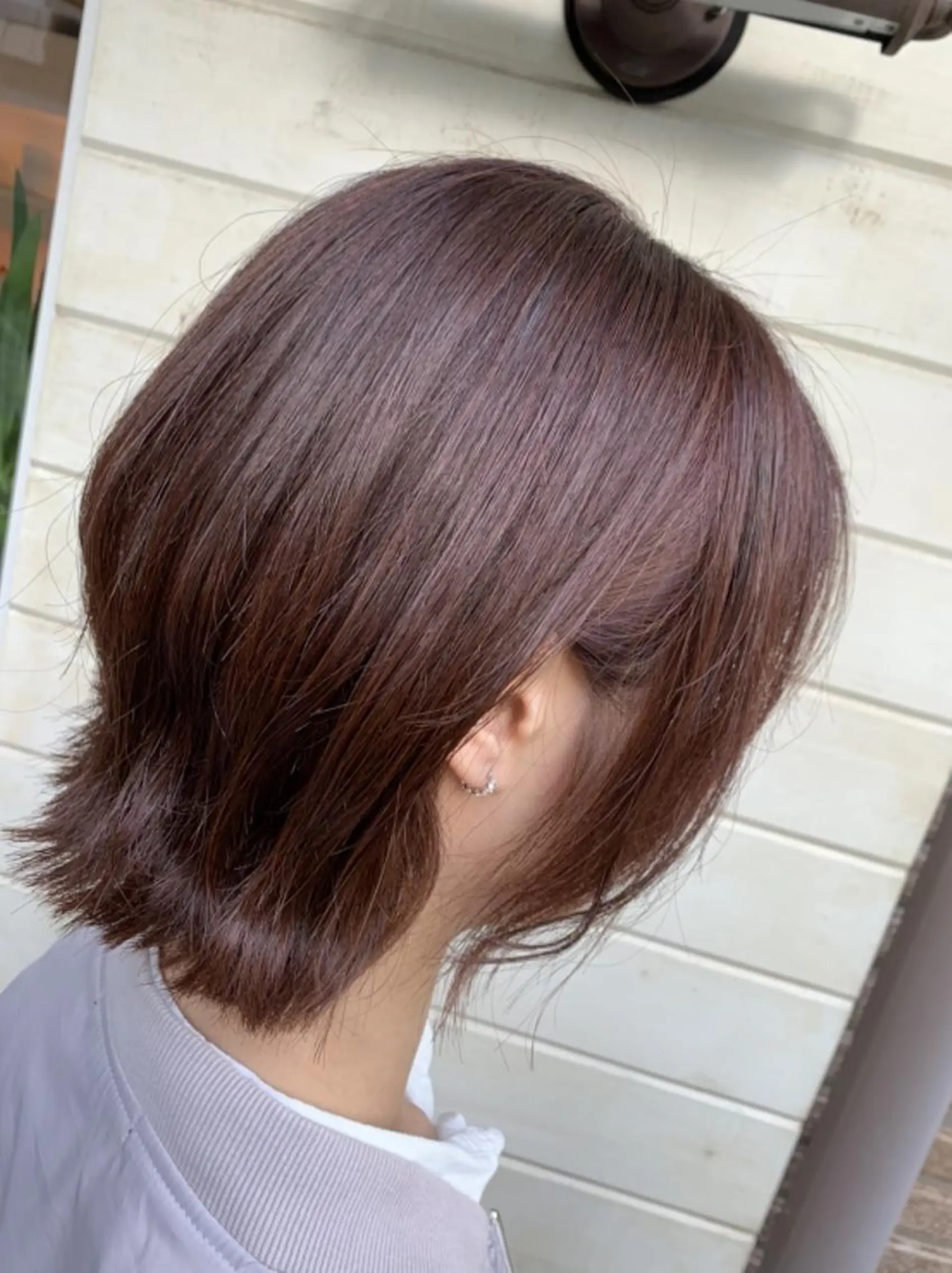 ミディアム カラー ベージュカラー ピンクカラー ピンクベージュ 木村 昇のヘアスタイル