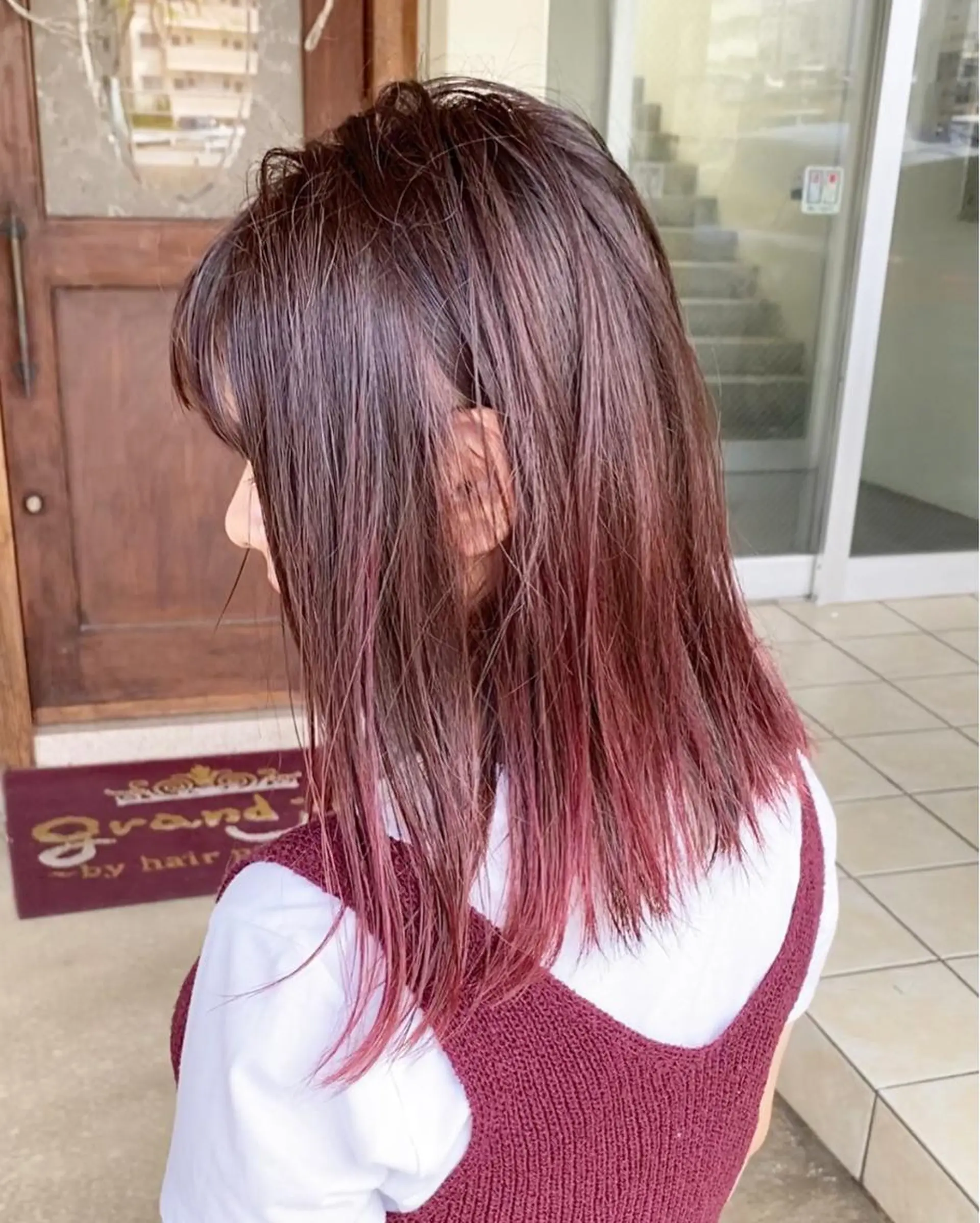 ミディアム カラー イルミナカラー カット ヘアカラー grand juteのヘアスタイル