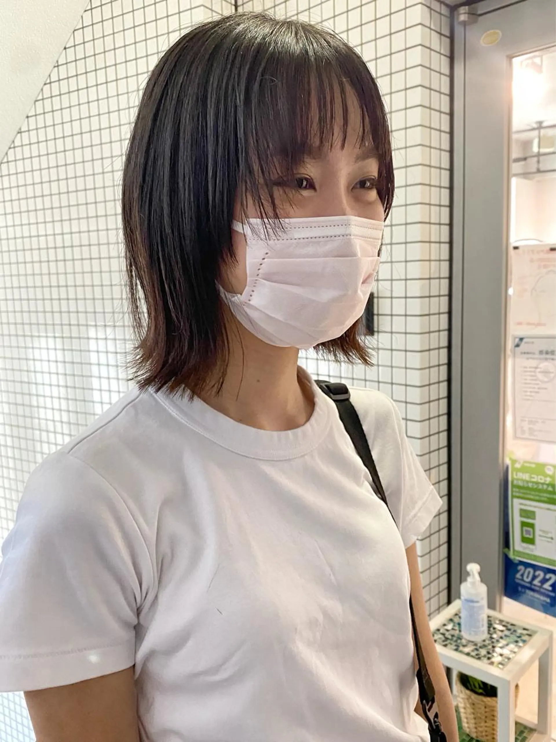 ショート ボブ 顔周りカット レイヤー/髪質改善 渡邉【日吉美容室】のヘアスタイル