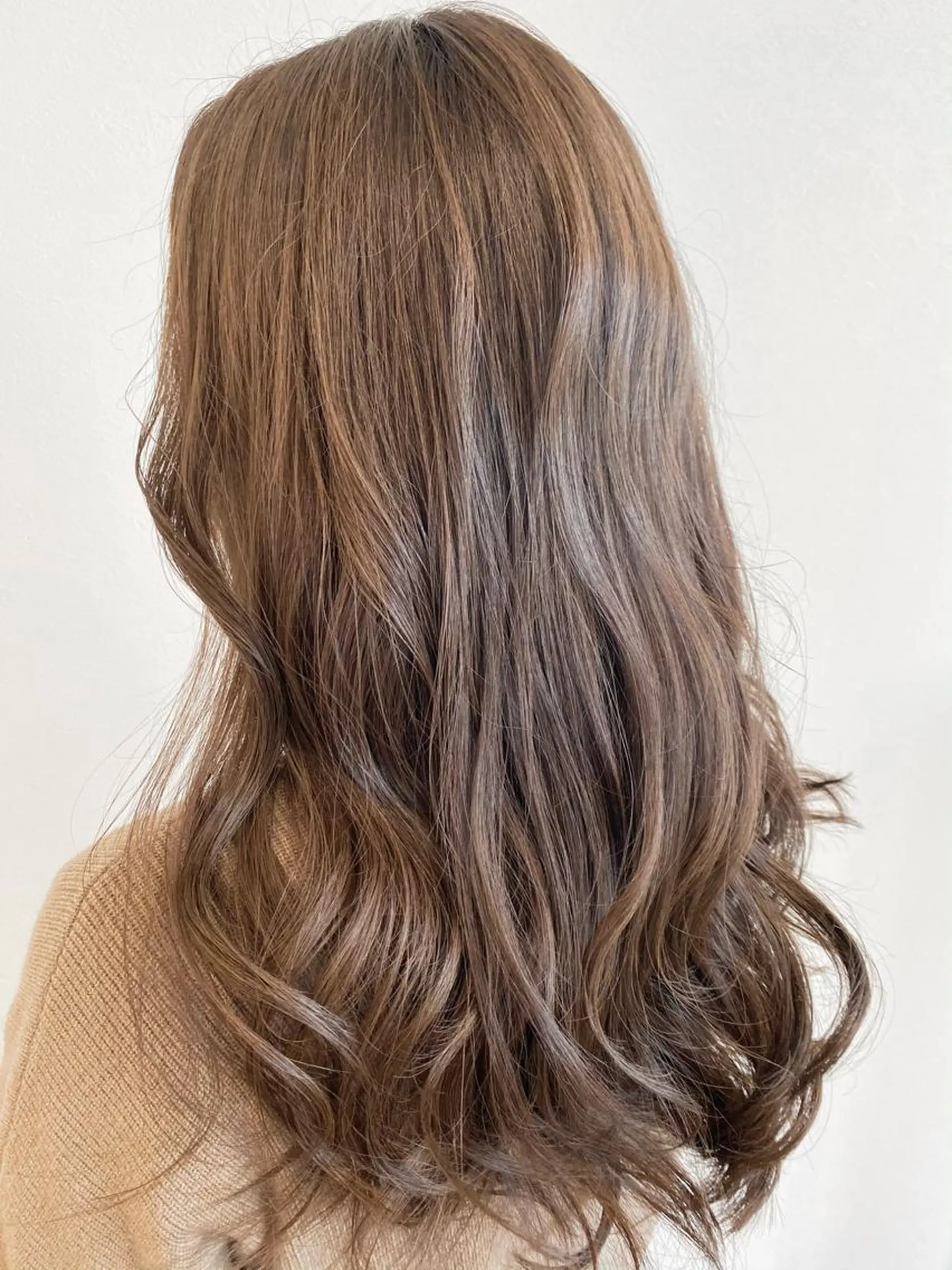 ロング ヘアカラー トリートメント haretoki 髪質改善サロンのヘアスタイル