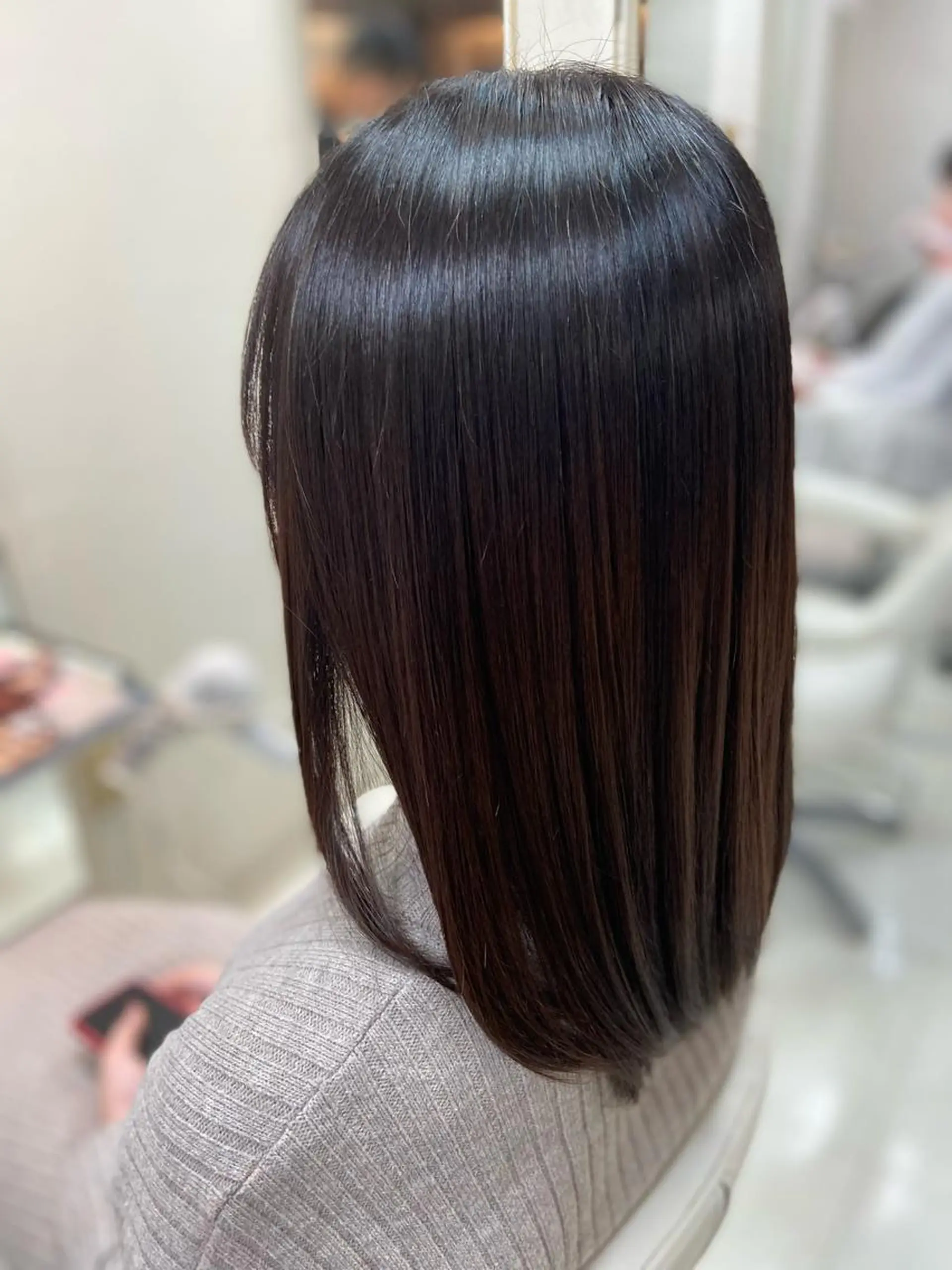 セミロング トリートメント 酸熱トリートメント トリートメント 菊地 美憂のヘアスタイル