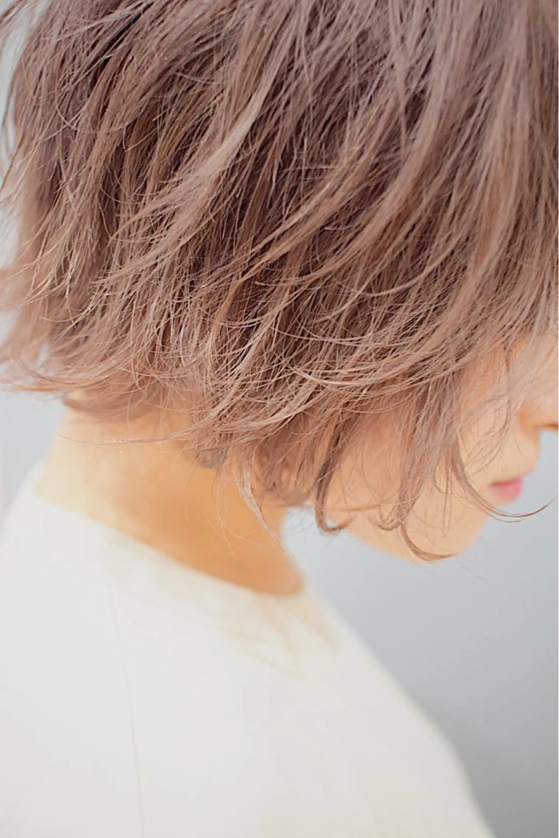 ショート カラー ピンクカラー ハイトーンカラー RYUのヘアスタイル