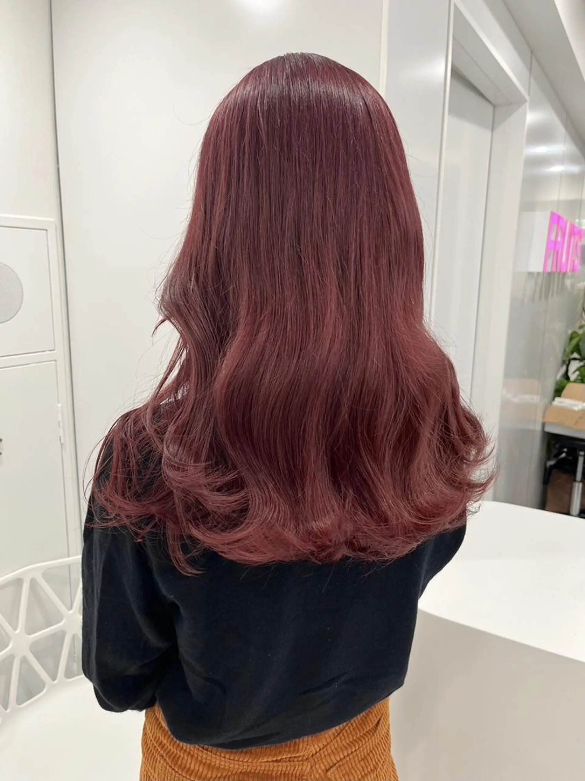 カラー 暖色ヘア/艶髪レッド セナ🎀のヘアスタイル