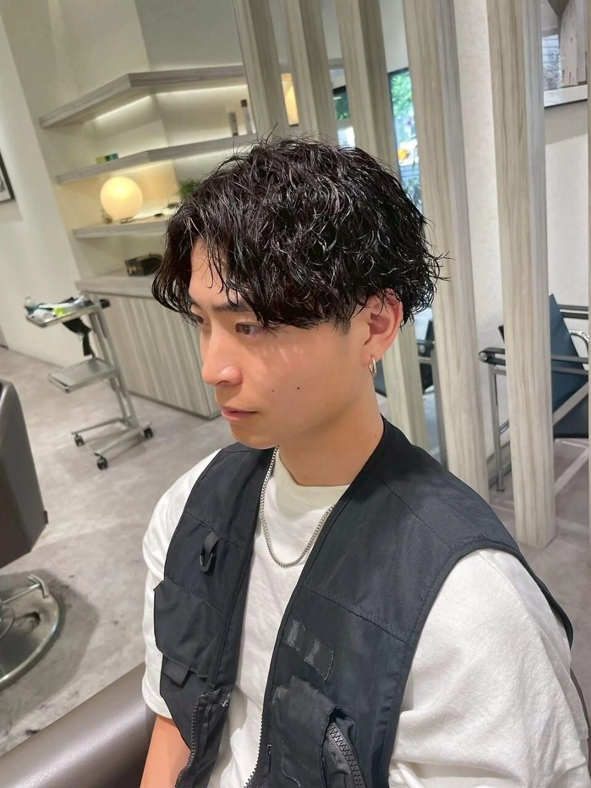 メンズ パーマ パーマ 大川 有香のヘアスタイル