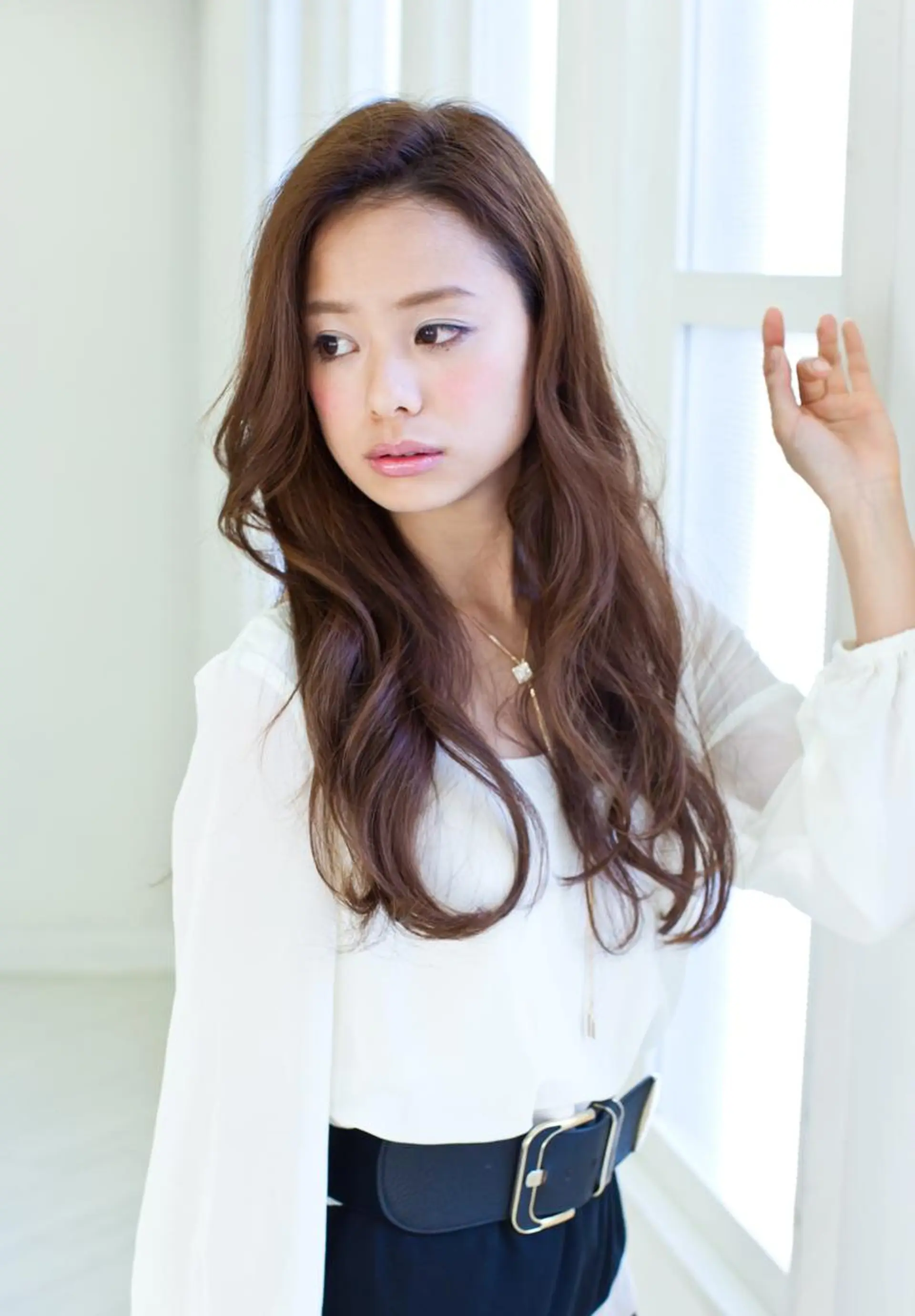 ロング アッシュ 髪質改善 トリートメント 髪質改善ストレート nao.c 田原台店のヘアスタイル