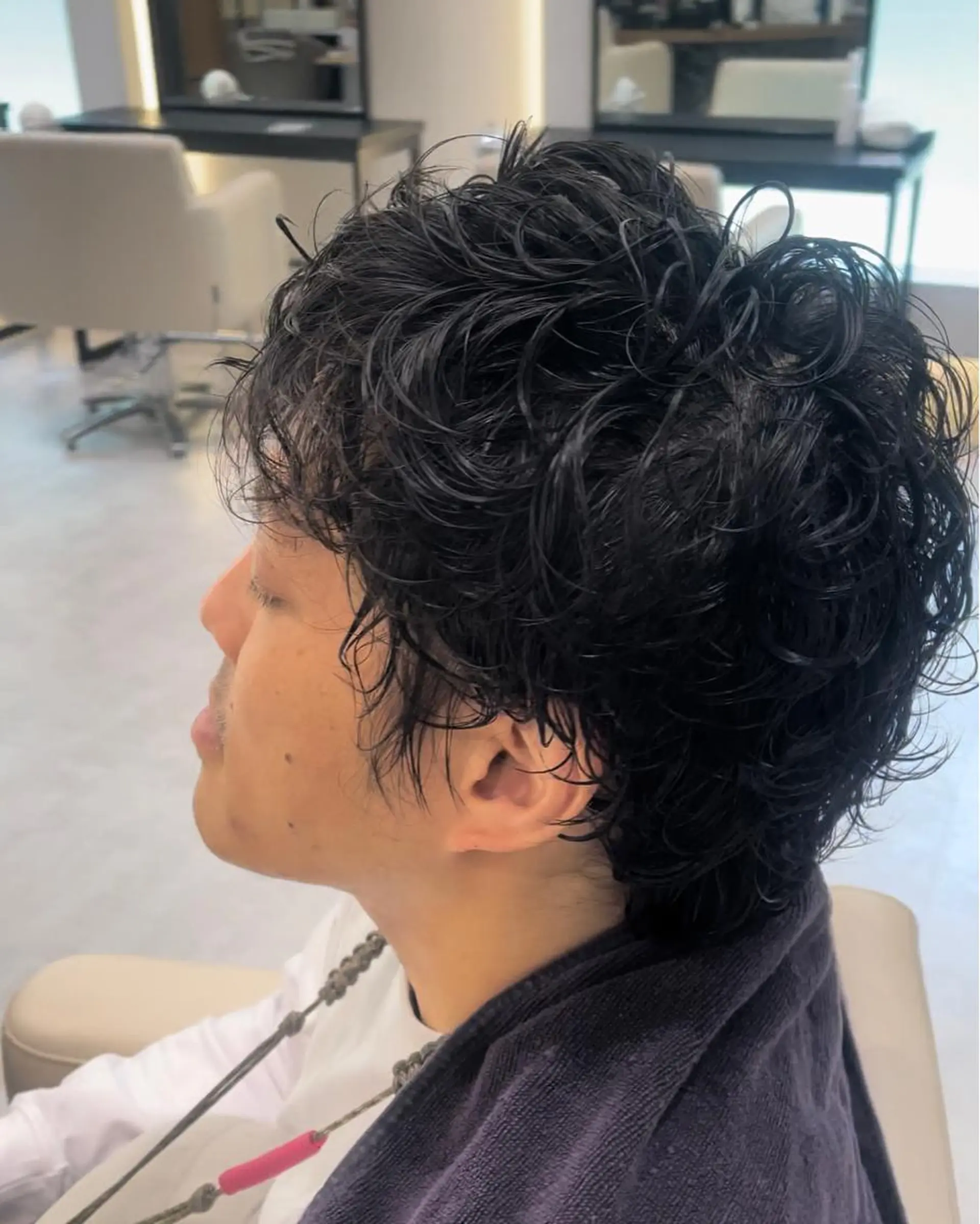 パーマ メンズ パーマモデル募集🌈 森脇帆南のヘアスタイル