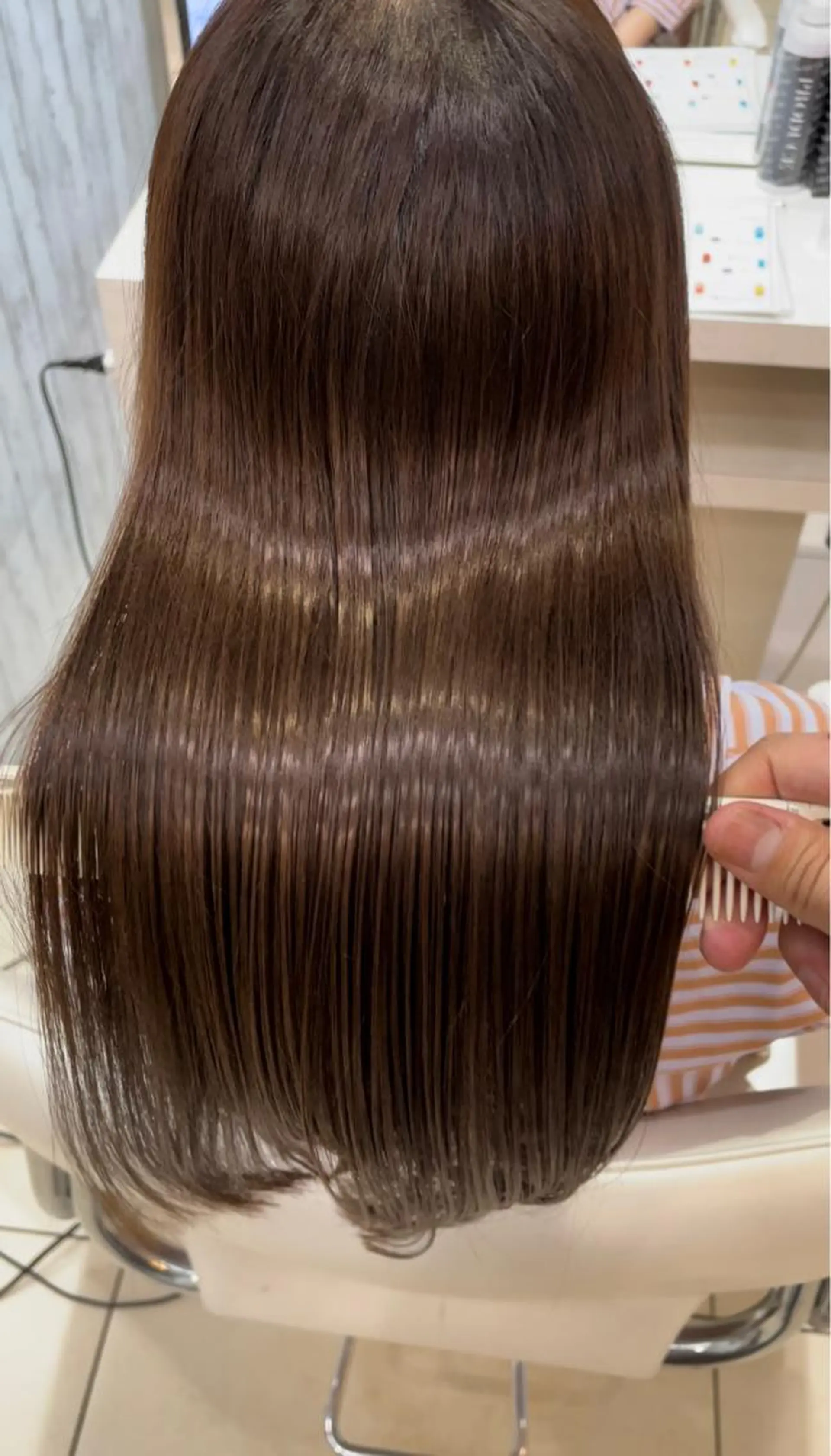 ロング ヘアカラー トリートメント 艶髪の神様 瀧田嵐士🇰🇷のヘアスタイル