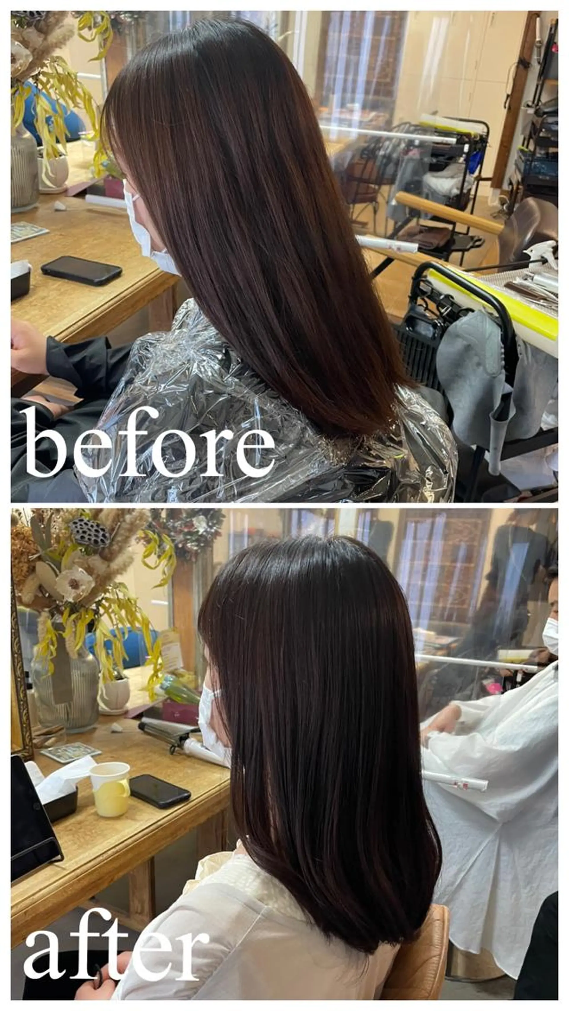 ミディアム カラー カット ヘアカラー トリートメント sohee【ソヒ】 305号室のヘアスタイル