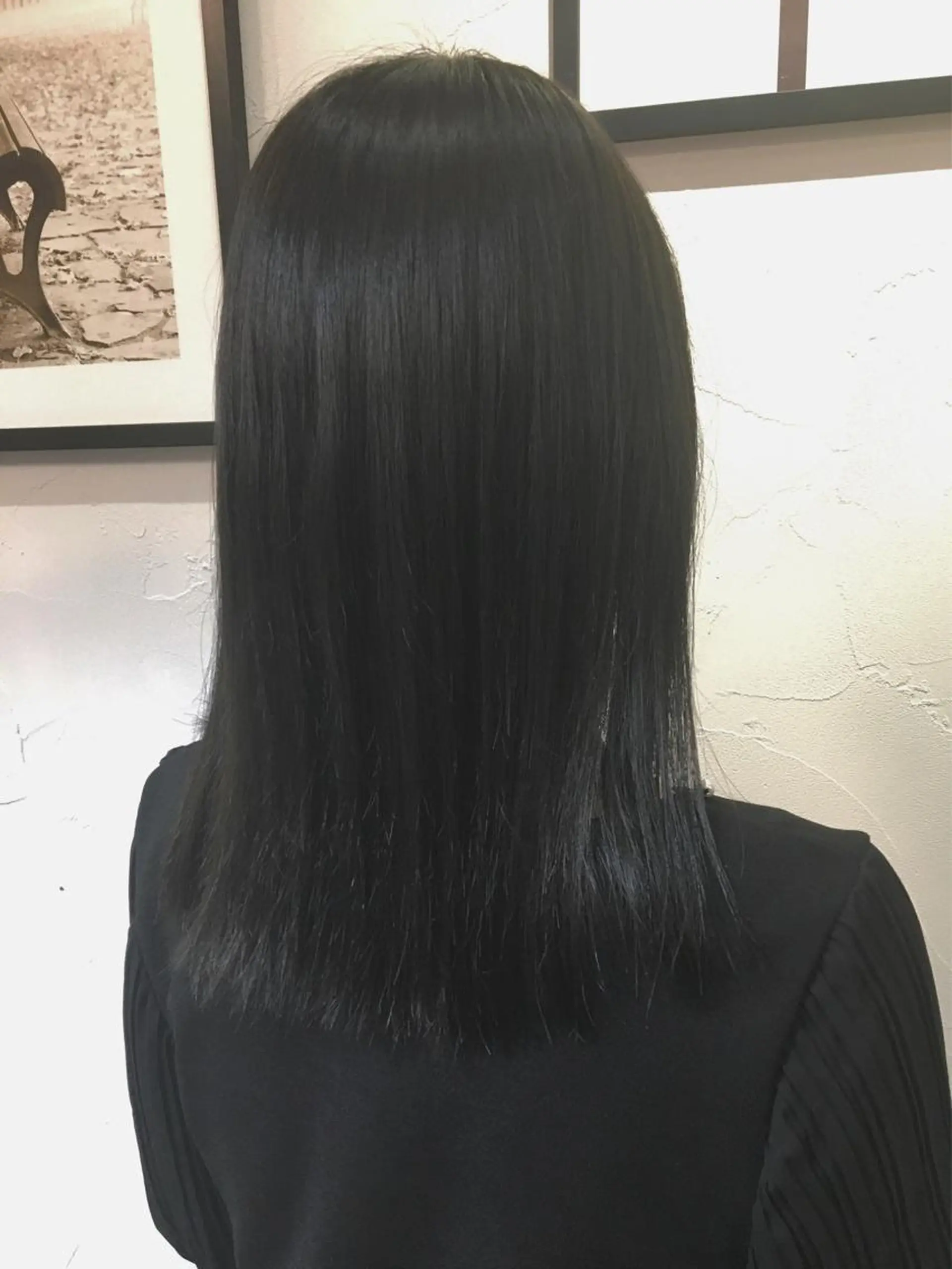ミディアム カラー アッシュ トリートメント 酸熱トリートメント 鈴木 咲輝のヘアスタイル