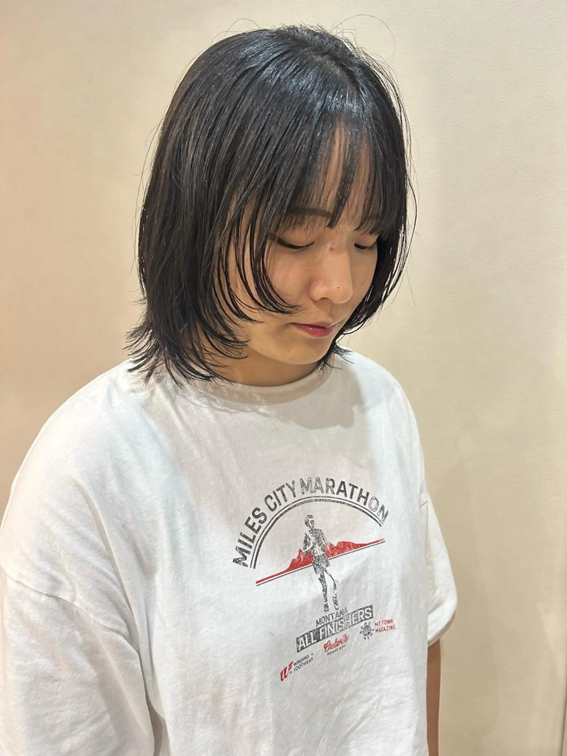 ミディアム カット ヘアカラー 縮毛矯正 トリートメント ボブ/透明感カラー 🧸YUI❤️のヘアスタイル