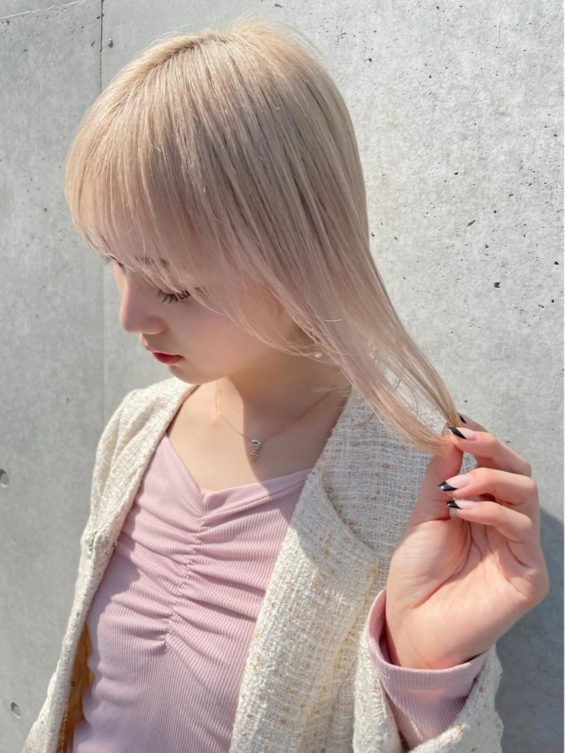 ショート カラー 顔周りカット× 髪質改善【リョウ】のヘアスタイル