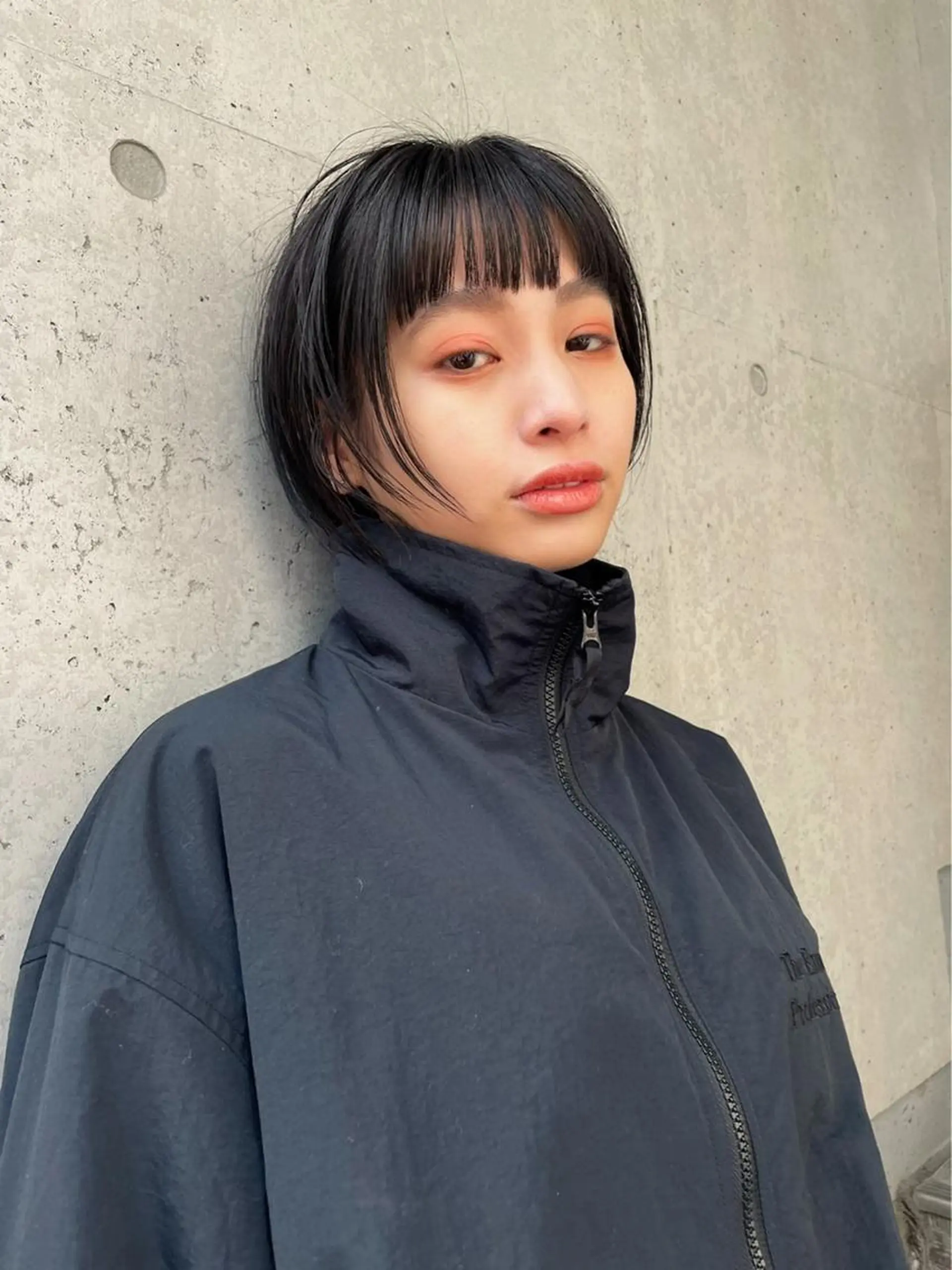 ショート カラー ボブ パーマ* 顔まわり似合わせのヘアスタイル