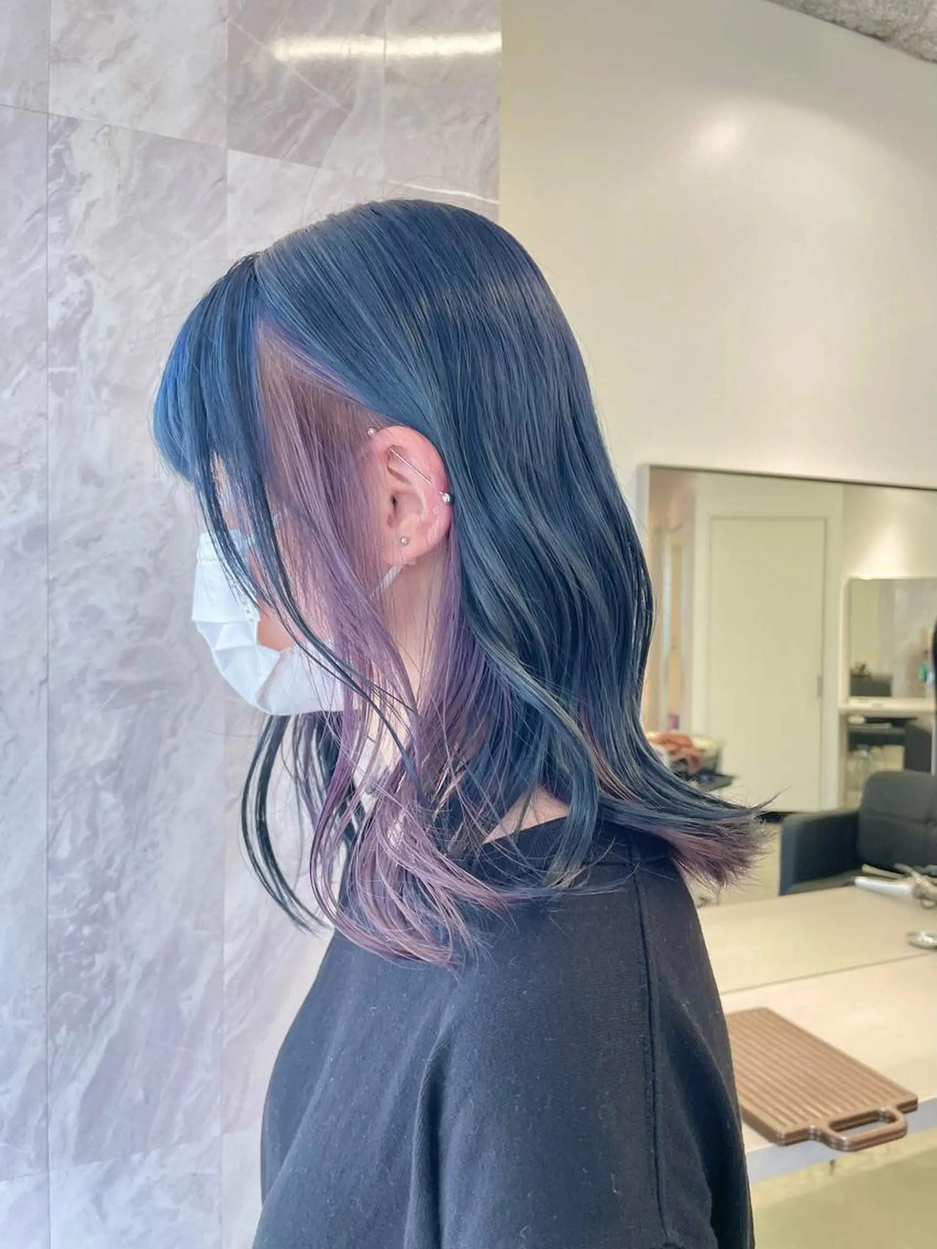 ミディアム 🎗井上 竜 ブリーチ指名No.1のヘアスタイル