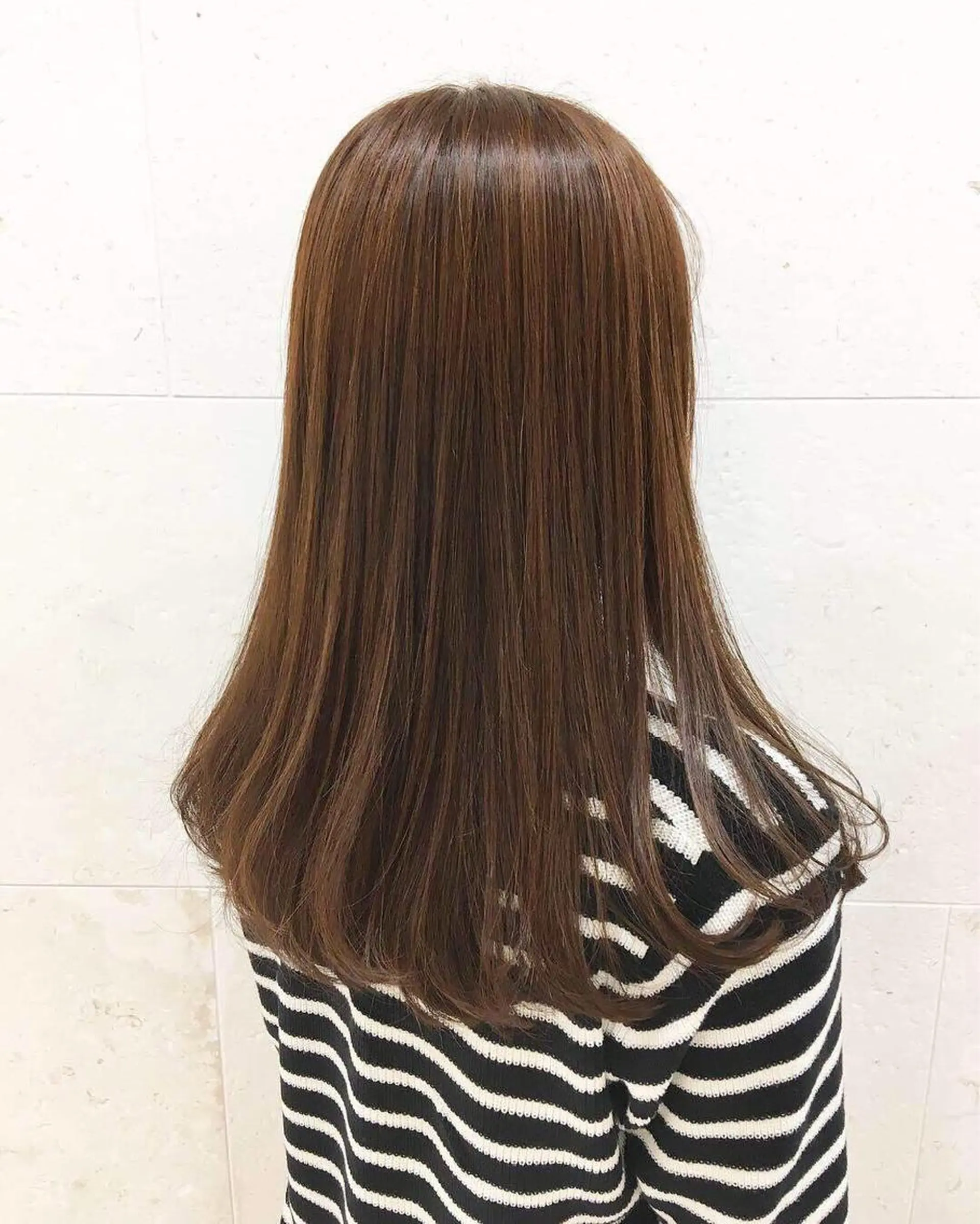 ロング カラー オレンジ ロング 斉藤 貴也のヘアスタイル