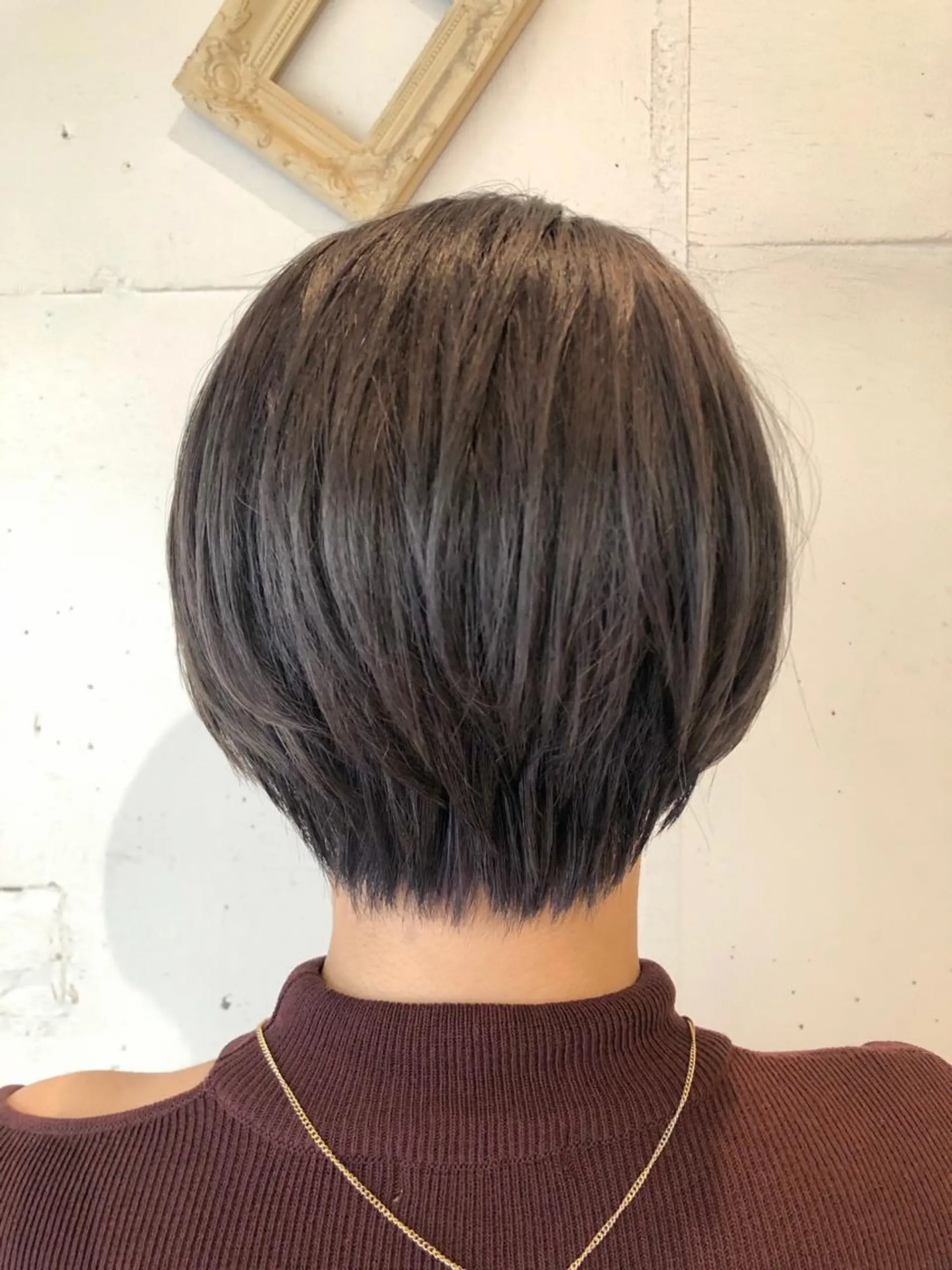 ショート カラー アッシュ アッシュグレー ハイトーンカラー ショートヘア カット ヘアカラー ひろせ かなのヘアスタイル