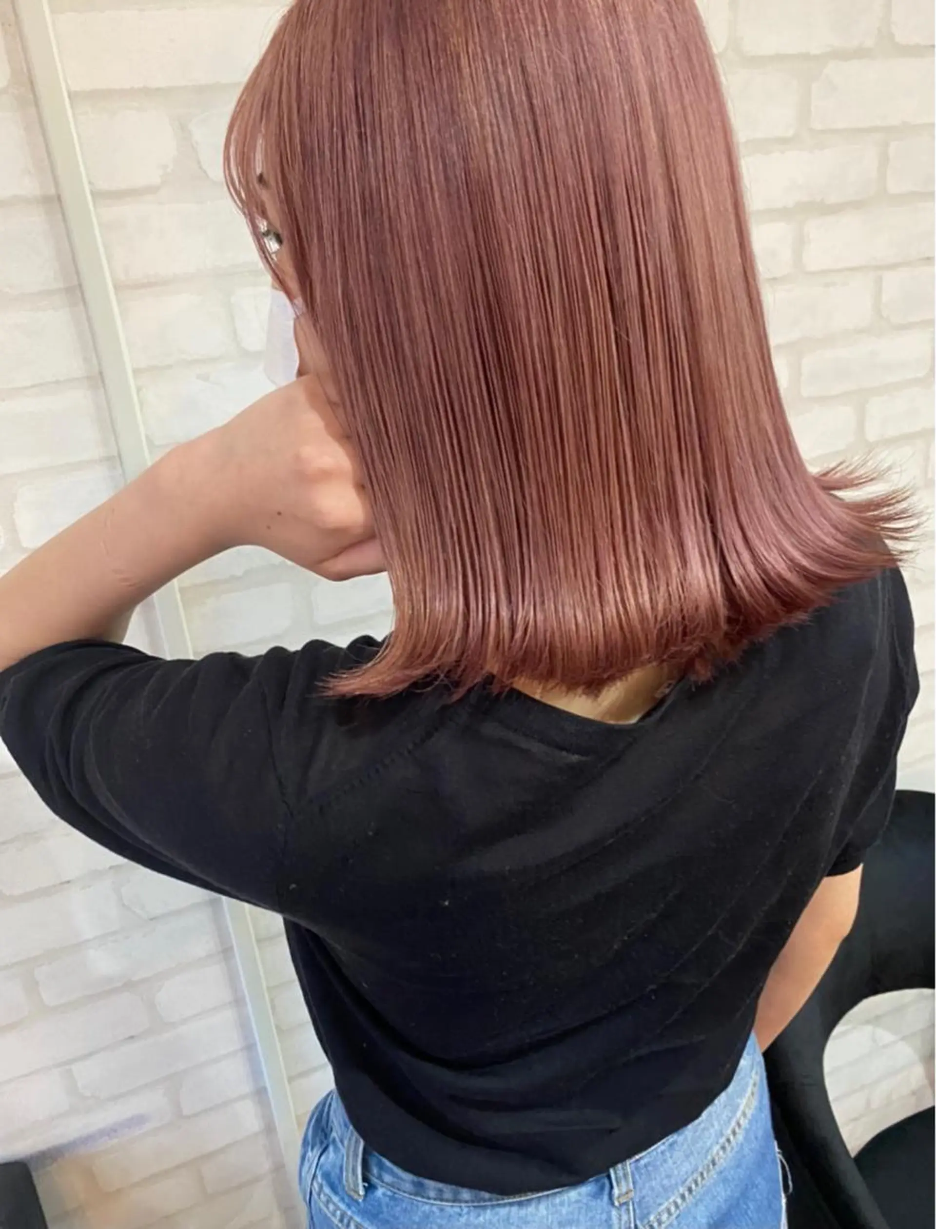 セミロング セミロングパーマ ボブ エクステ ハイライト 髪質改善 ココルアナ 豊中美容室のヘアスタイル