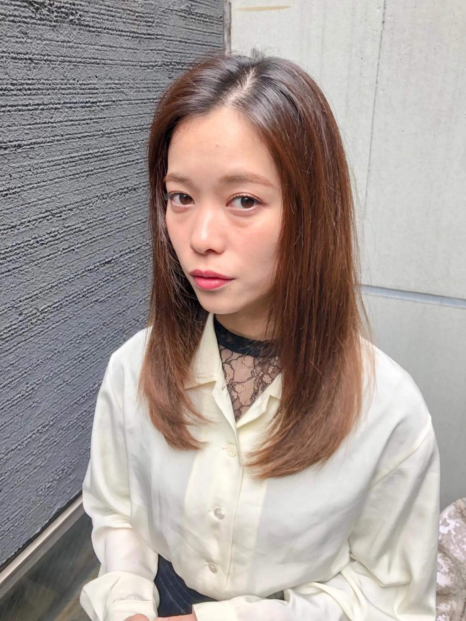 セミロング 髪質改善縮毛矯正 リピートNo.1米倉のヘアスタイル