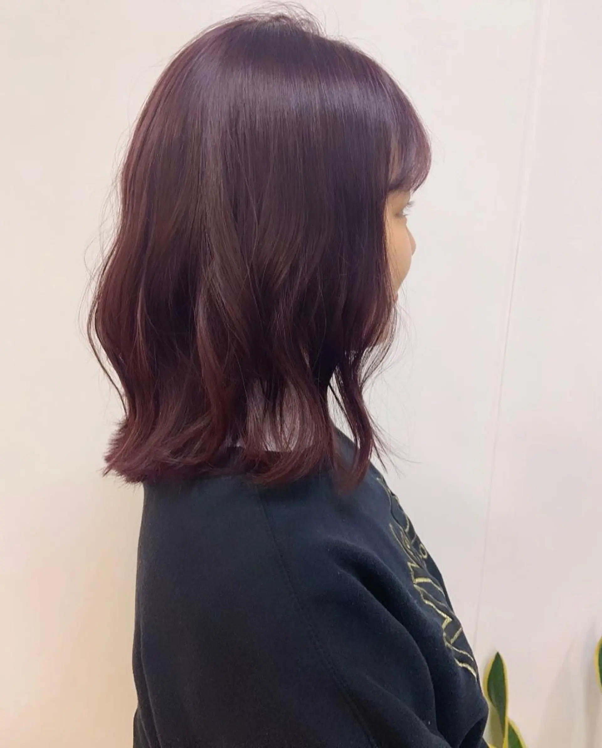 ミディアム カラー ブリーチ ケアブリーチ ディープラベンダー ラベンダーカラー ♡ma ki♡のヘアスタイル