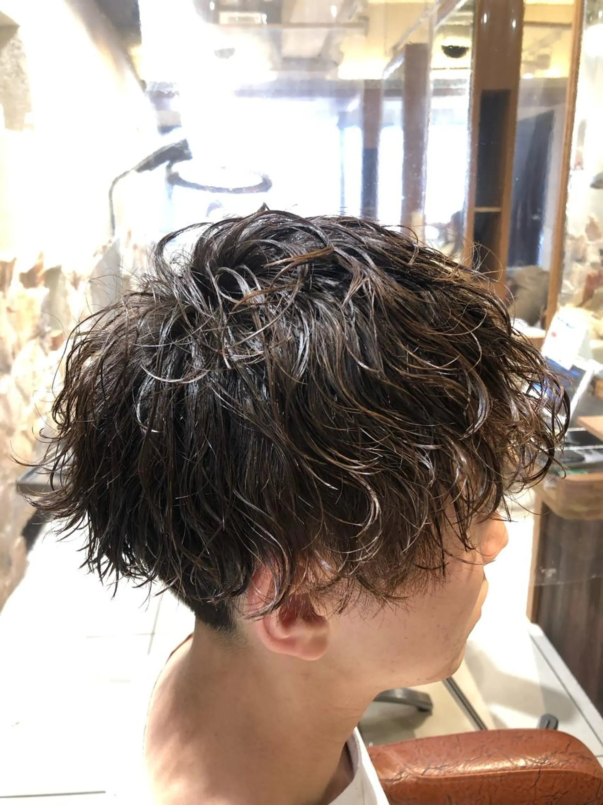 ショート パーマ メンズ カット パーマ メンズパーマ屋さん /yuki☃️💭のヘアスタイル