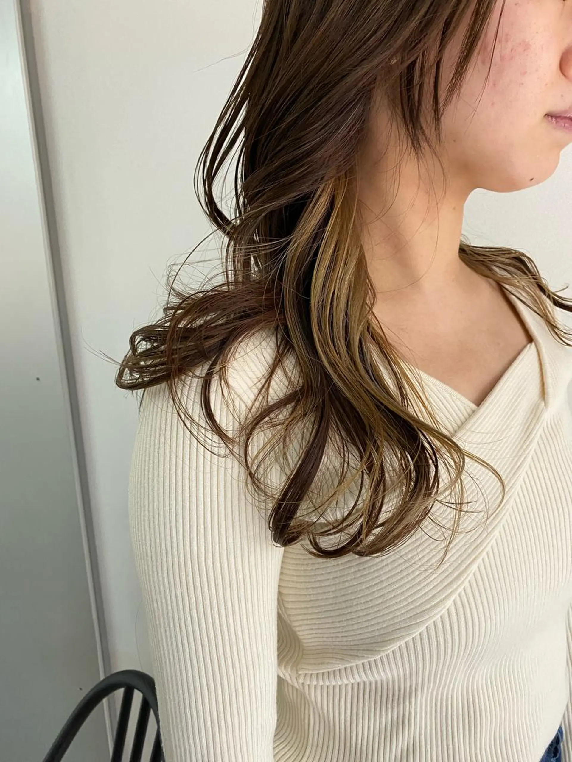 ショート カラー バレイヤージュ ブリーチ ケアブリーチ ダブルカラー イヤリングカラー 🌈新田 みどり🌈のヘアスタイル