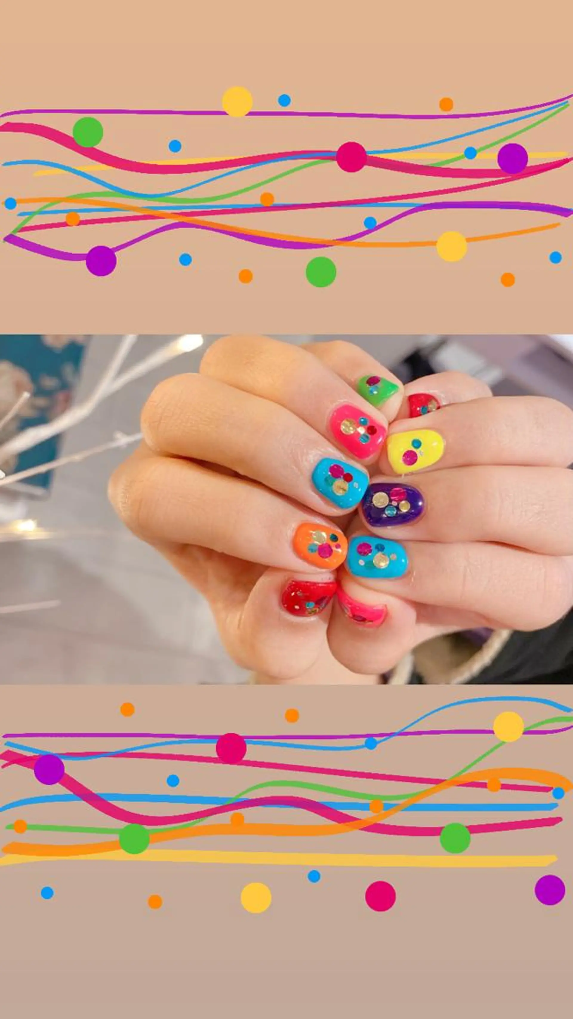 ネイル ショートネイル ネイル ティアラのネイルデザイン