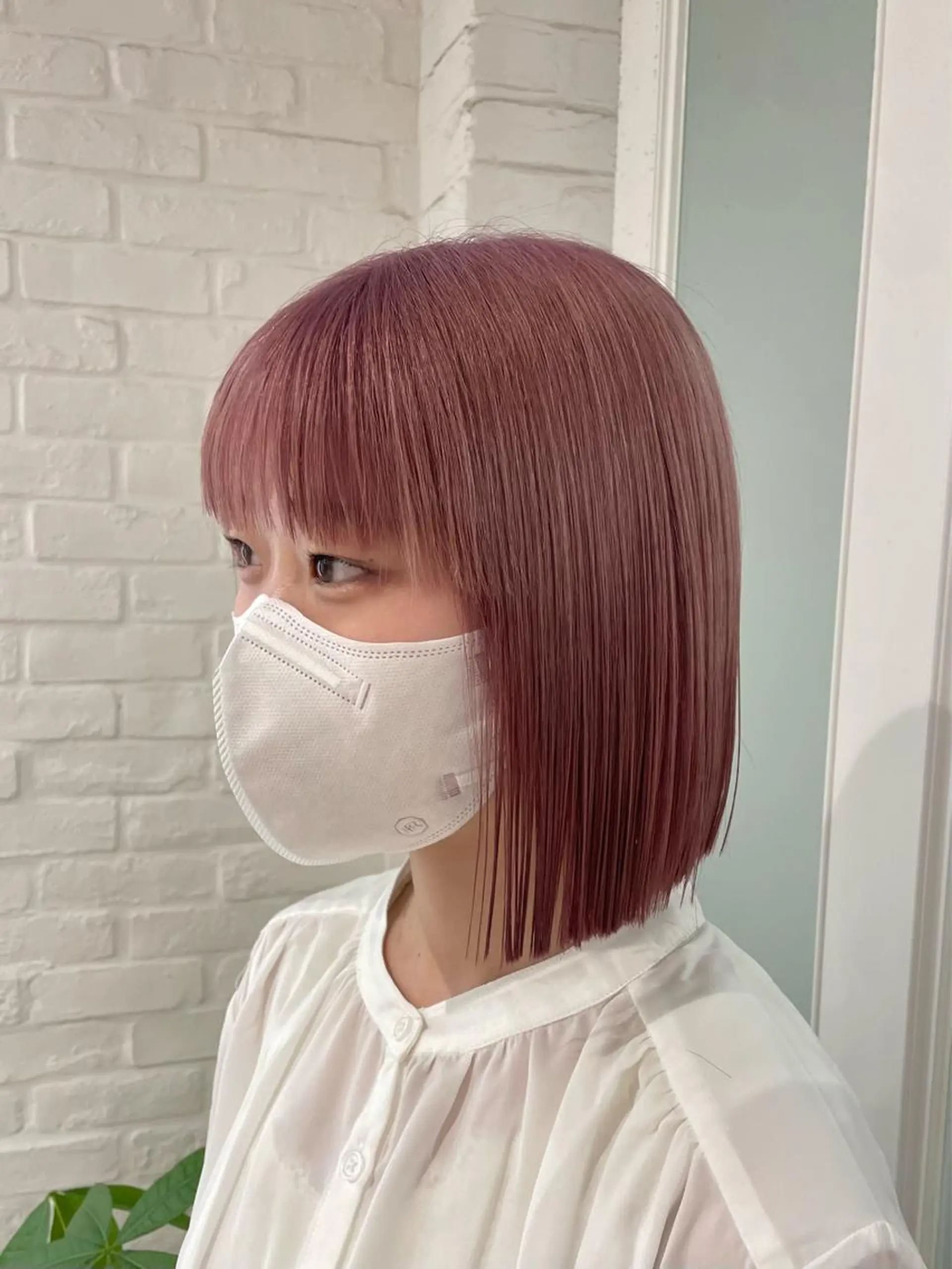 ミディアム ヘアカラー nuu 栄所属・🧸SAKI🎀 韓国レイヤーのヘアスタイル