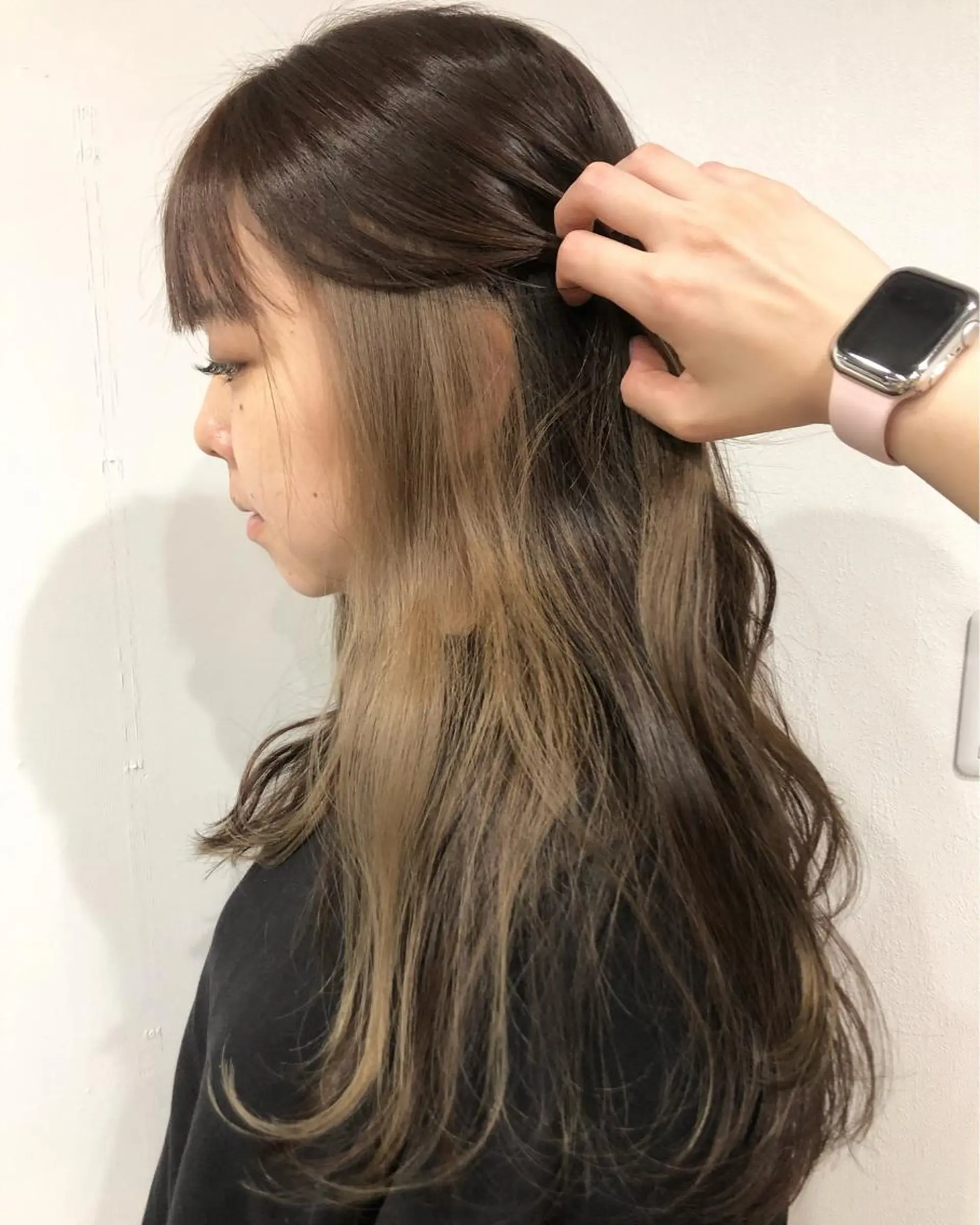 ロング カラーモデル募集 吉原佳穂💗のヘアスタイル