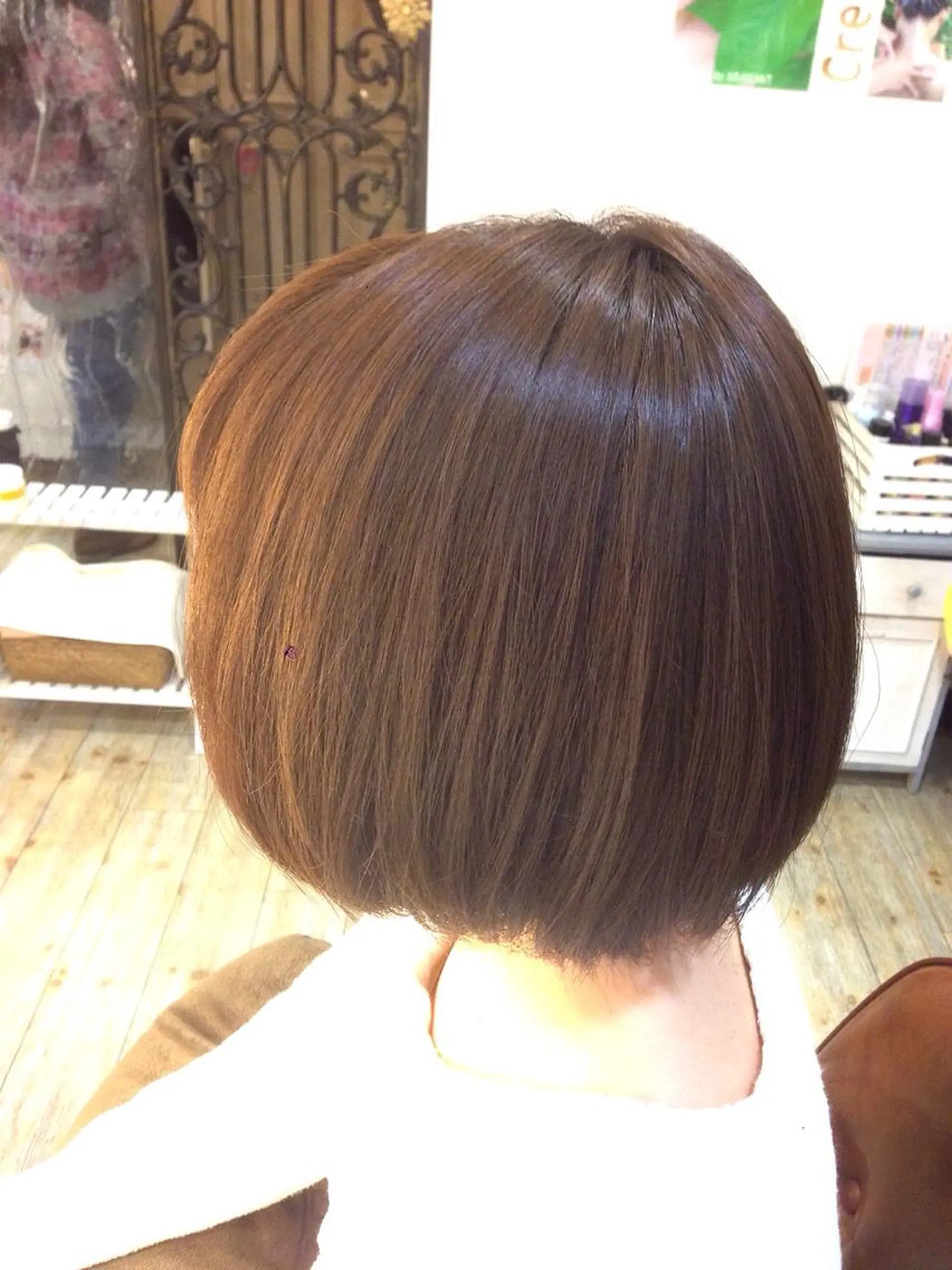 ショート カラー アッシュ ボブ 小倉 聖也のヘアスタイル