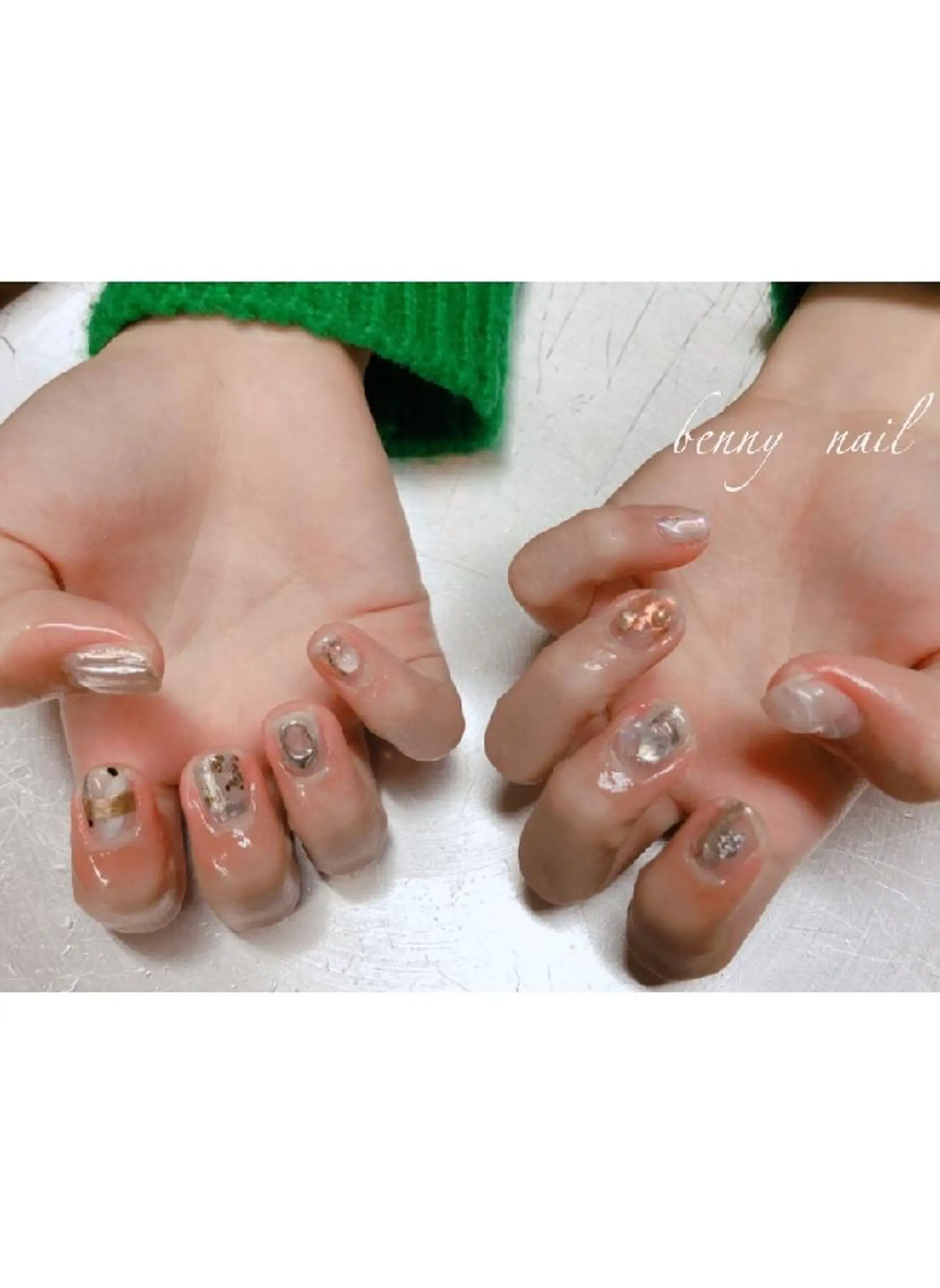 ネイル ニュアンスネイル 最終受付23時半 benny nailのネイルデザイン